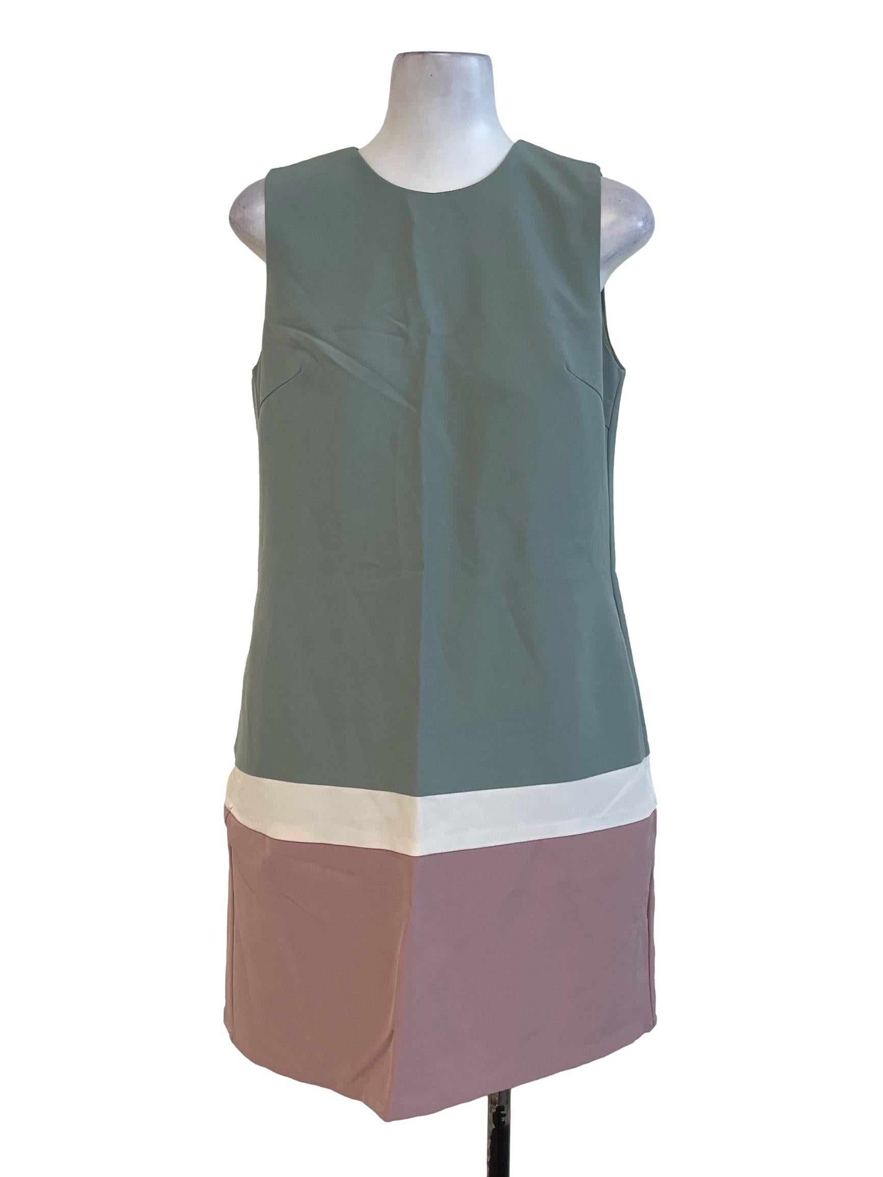 Pastel Green Round Neck Dress