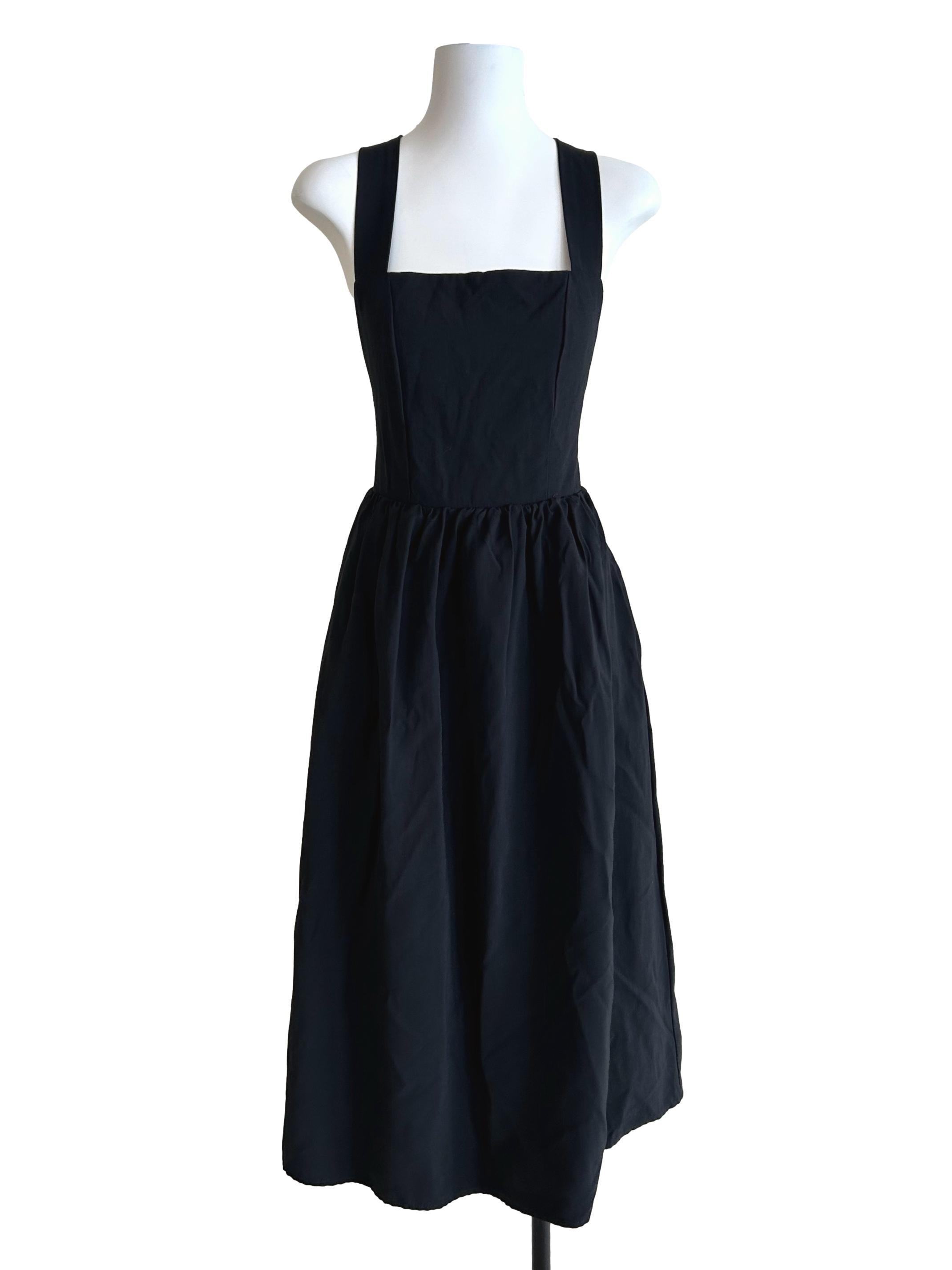 Off Black Backless Dress TEM