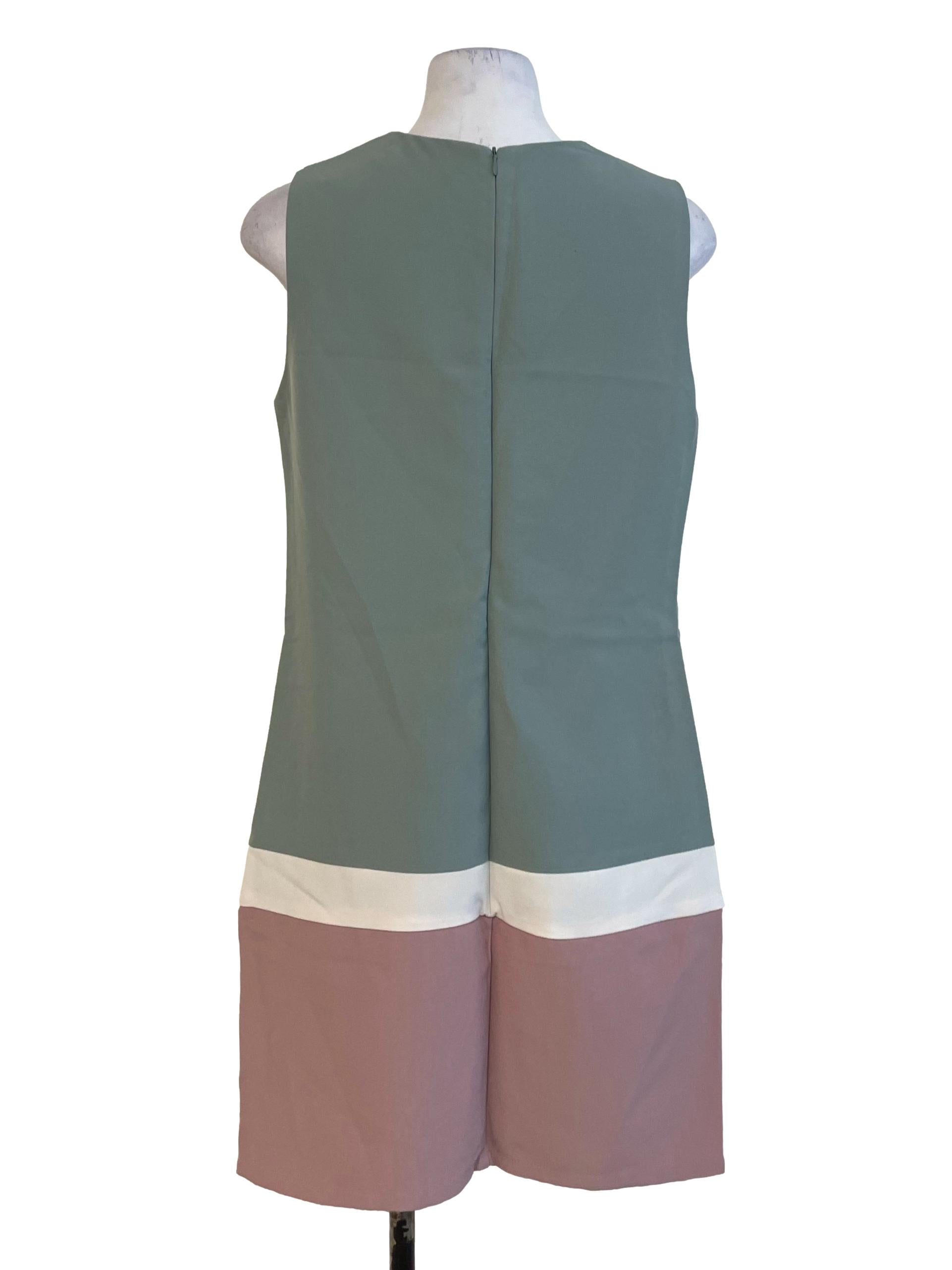 Pastel Green Round Neck Dress