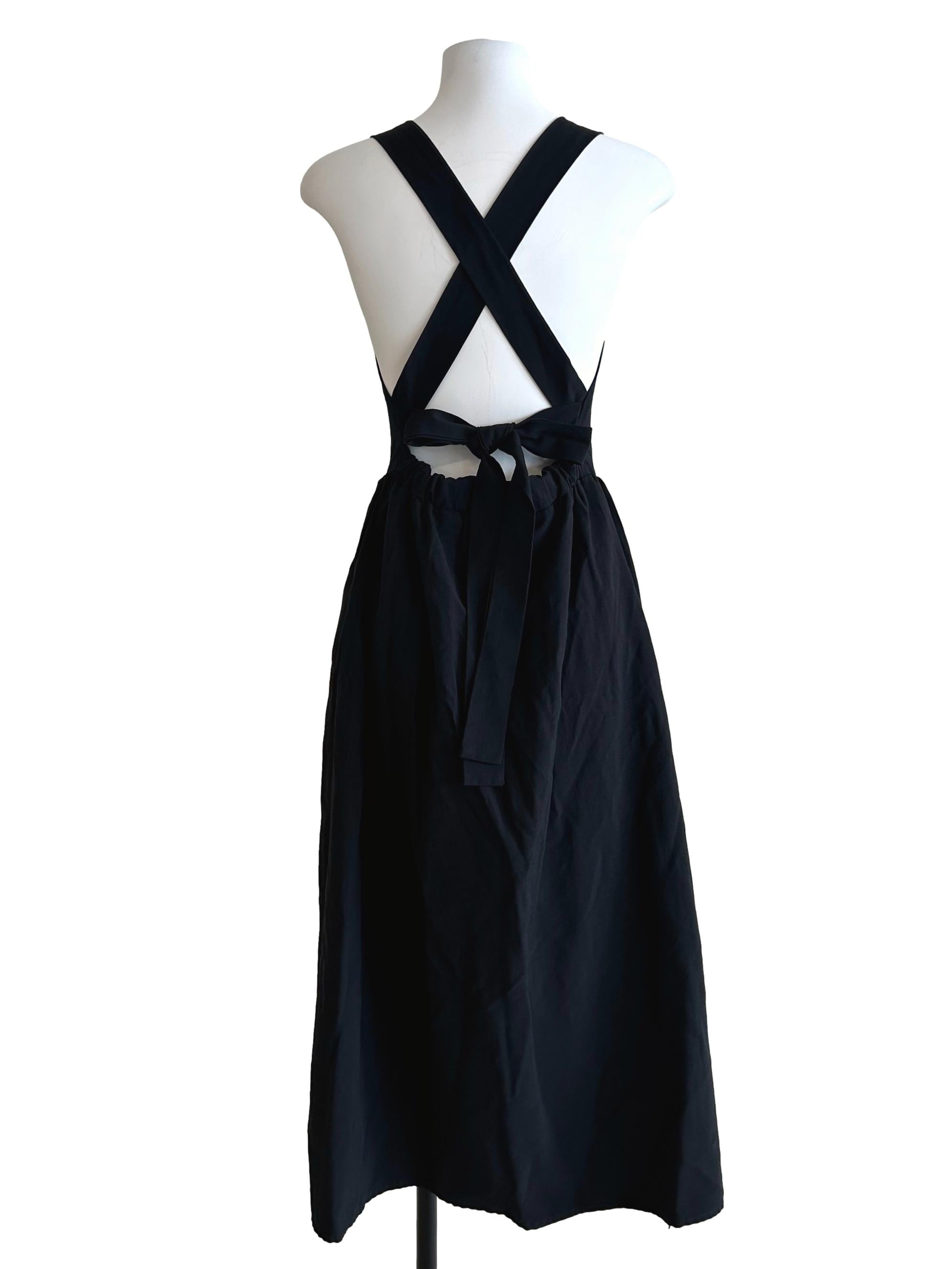 Off Black Backless Dress TEM