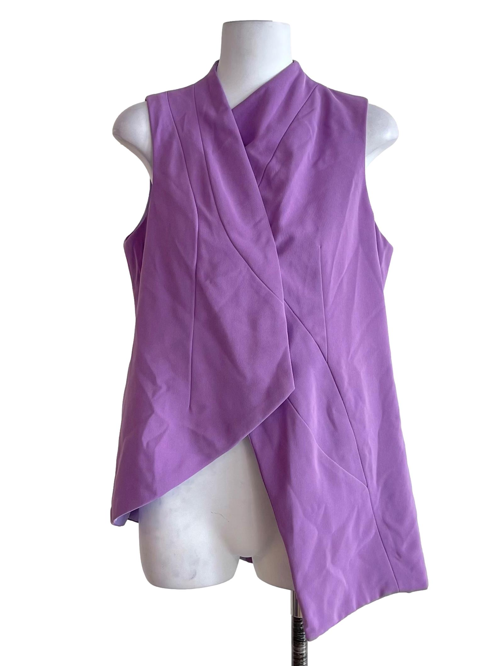 Lilac Slanted Formal Vest