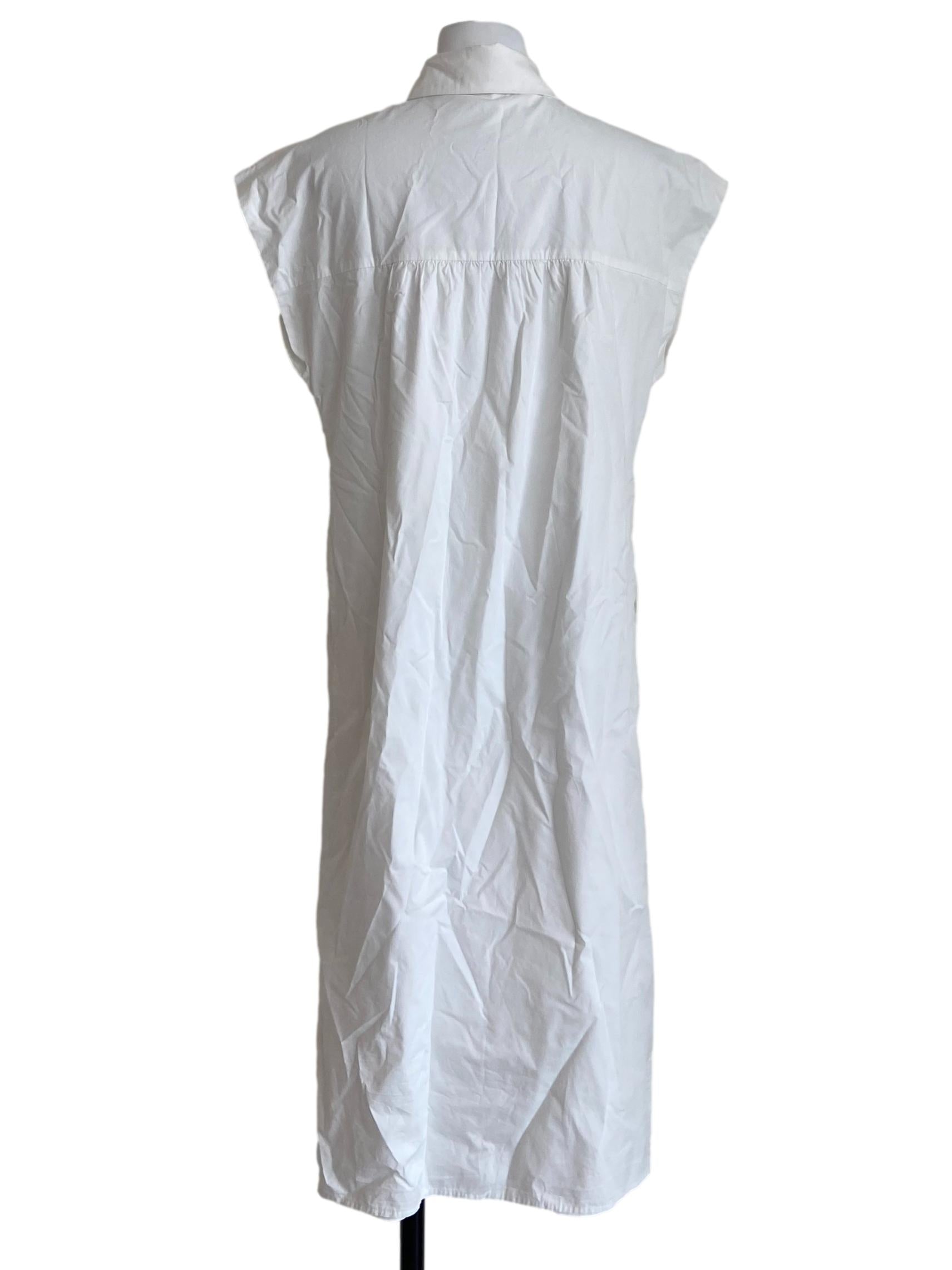 Cotton Button-Down Midi Shirt Dress OSN