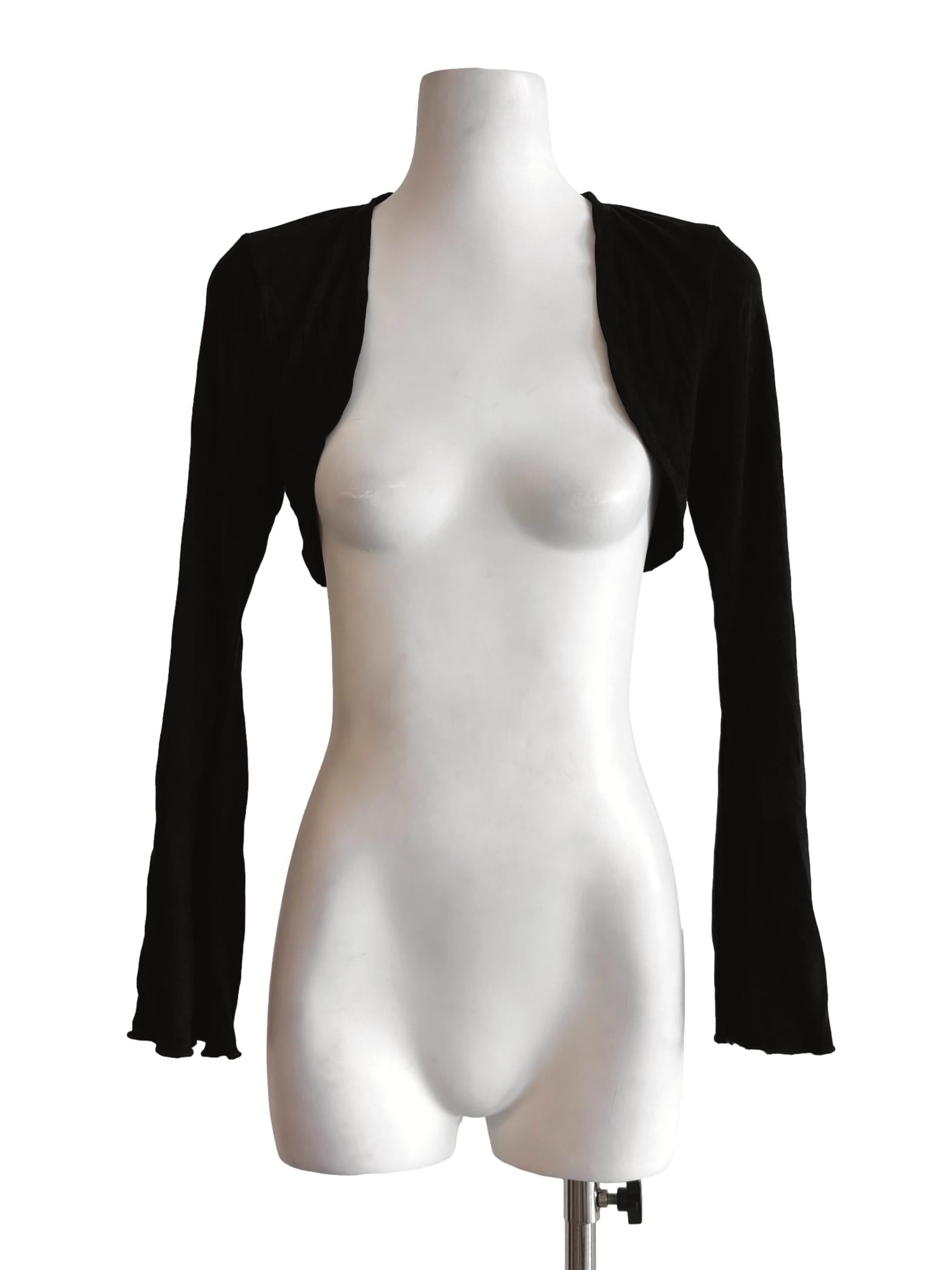 Jet Black Bolero Cardigan