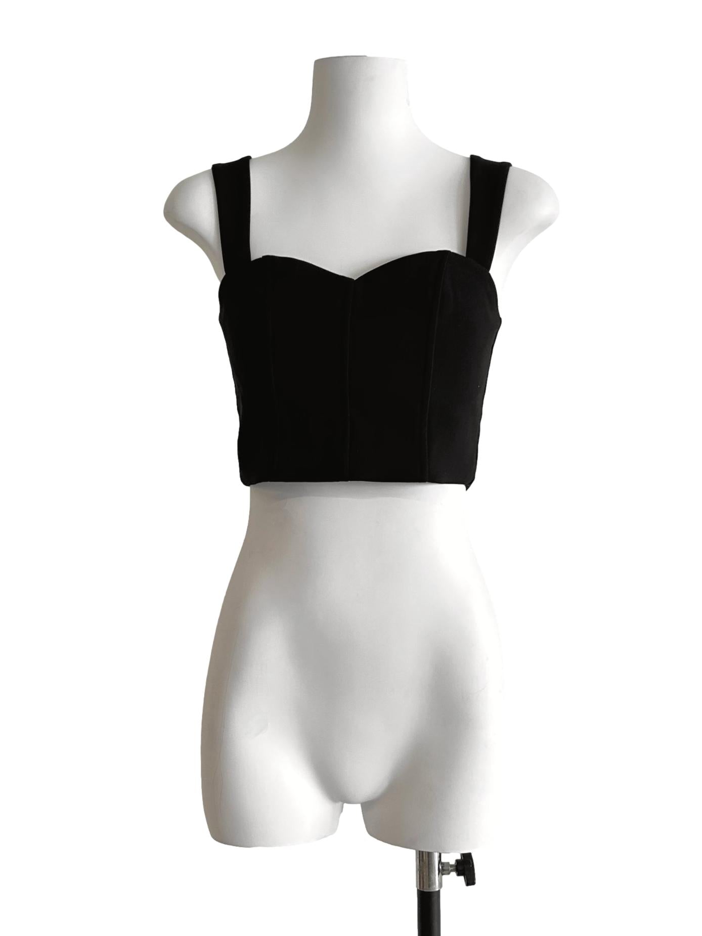 Jet Black Corset Top