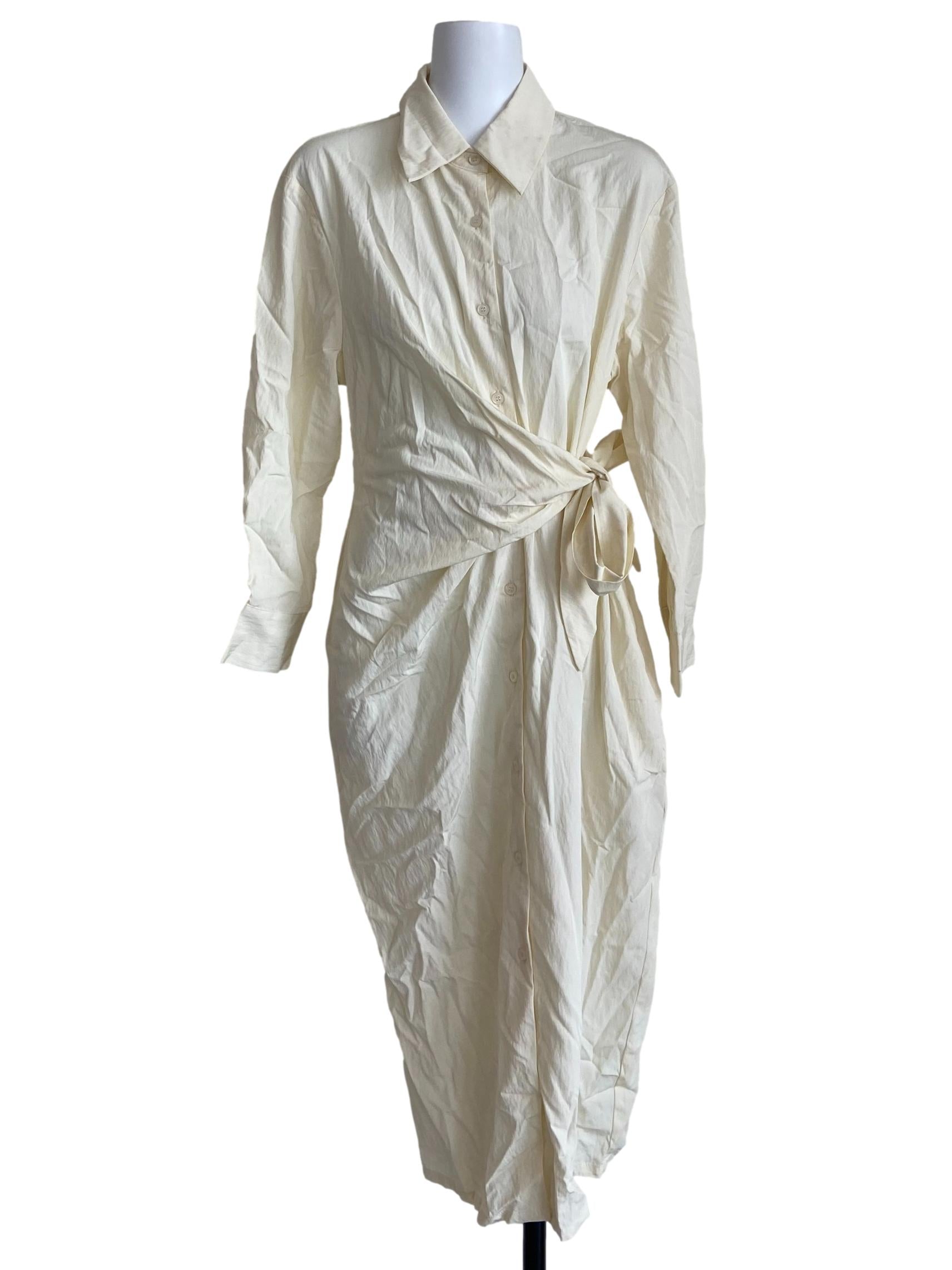 Banana Yellow Button Down Dress GA