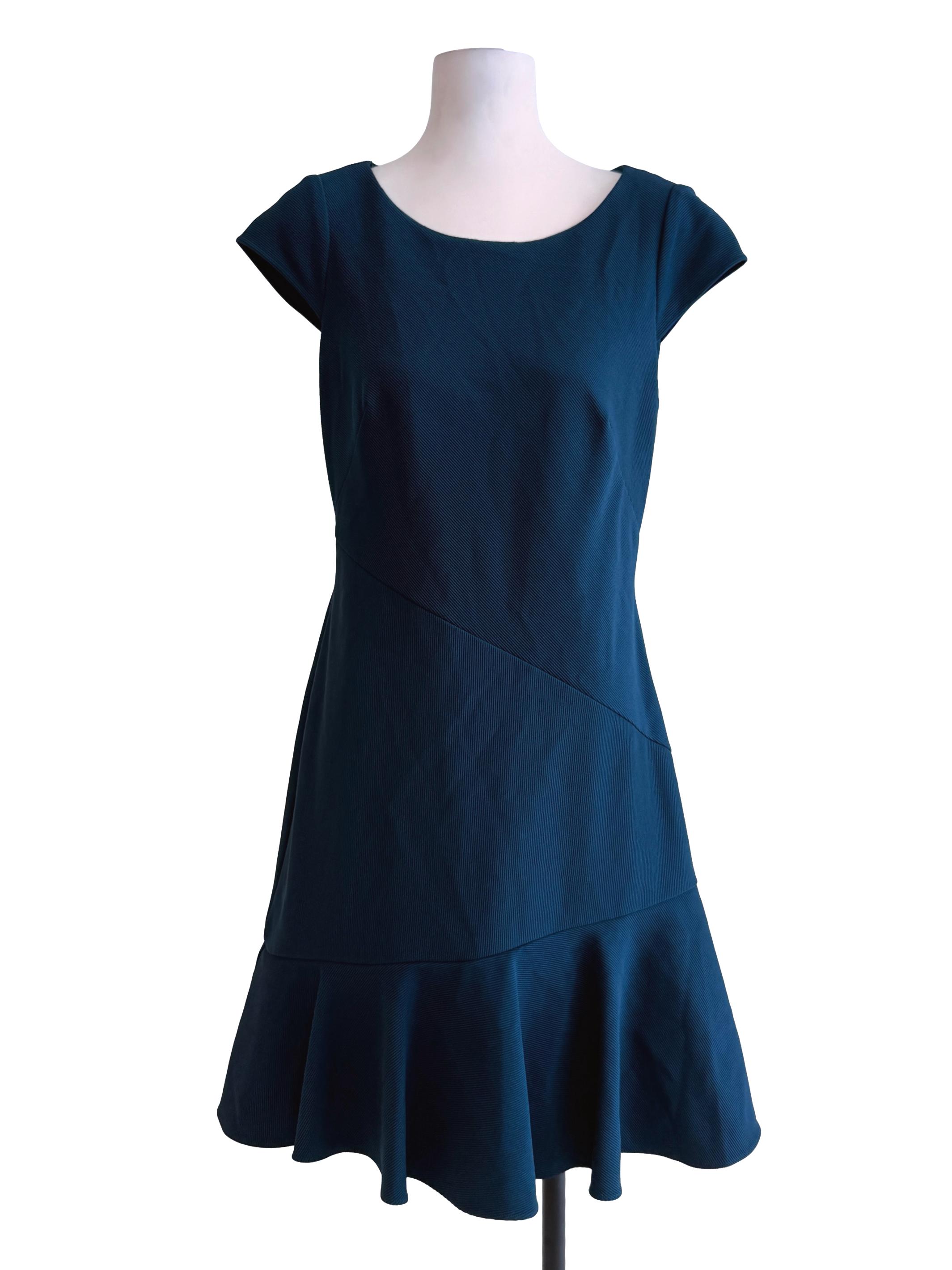 Peacock Deep Blue Sheath Dress