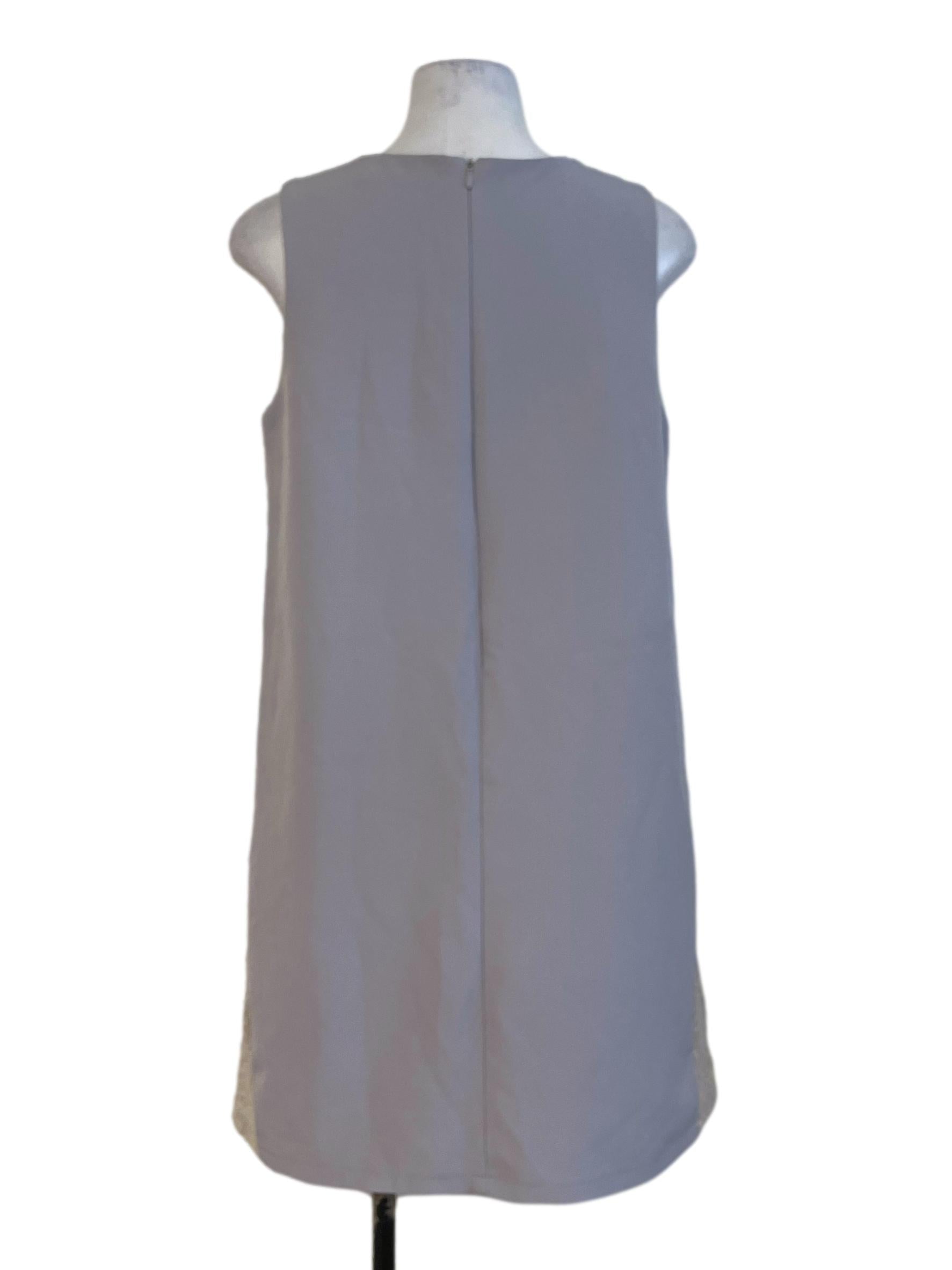 Greyish Purple Sleeveless Dress