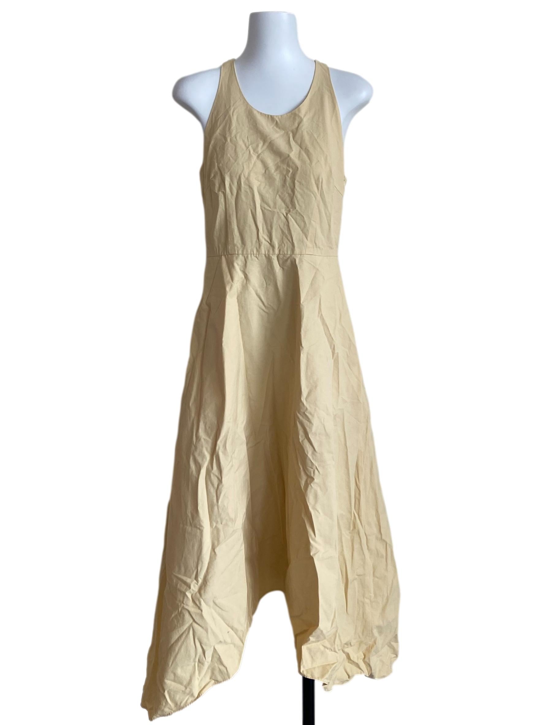 Yellow T-Back Midi Dress OSN