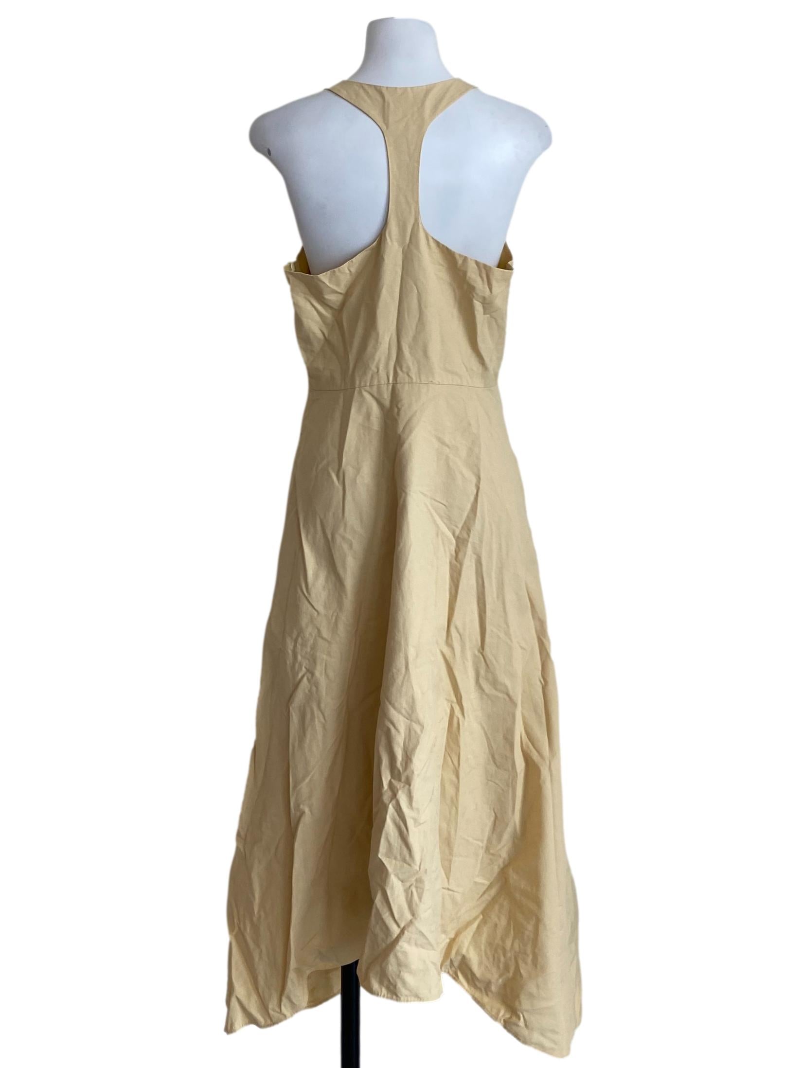 Yellow T-Back Midi Dress OSN