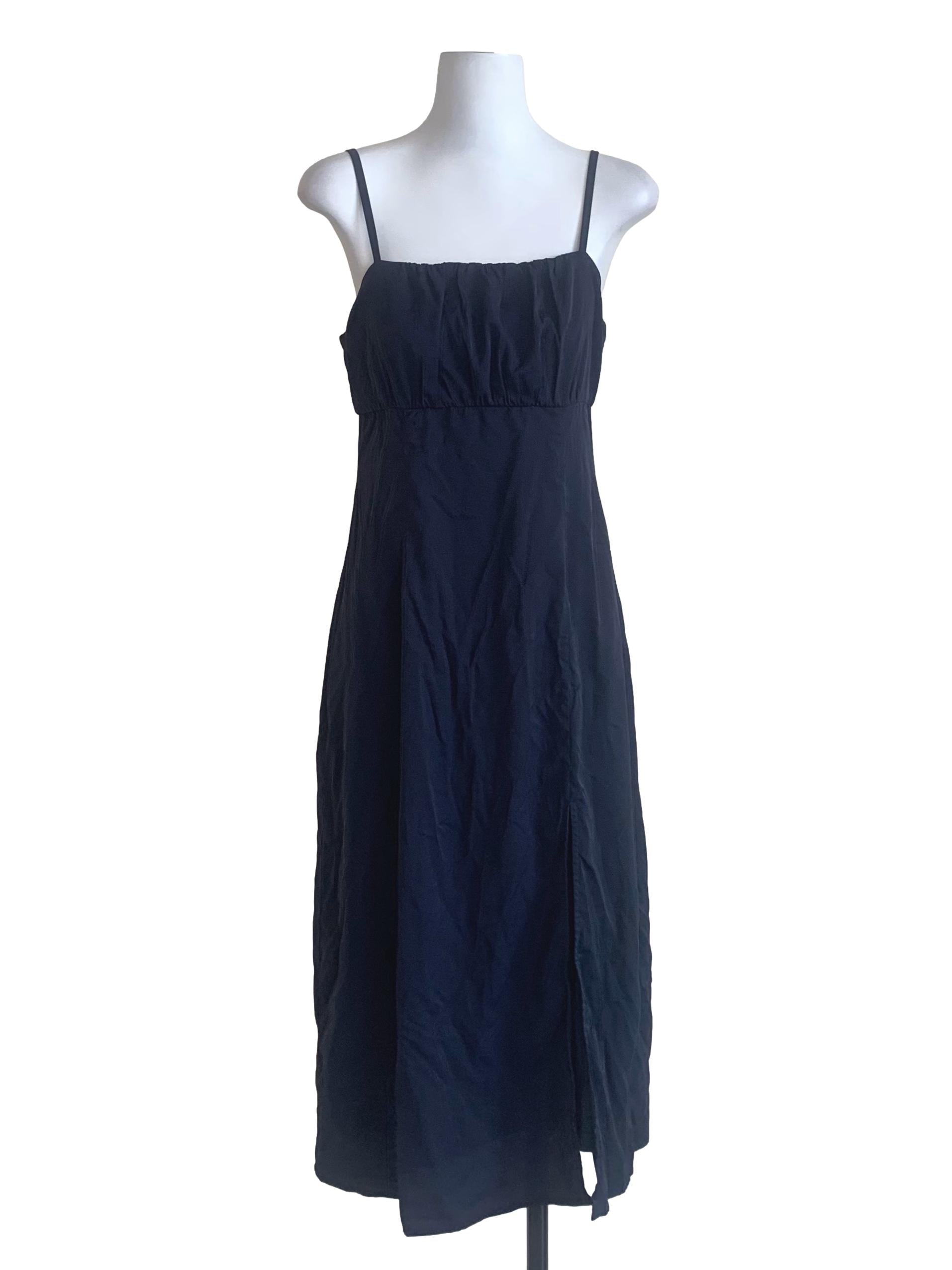 Berry Blue Slit Dress
