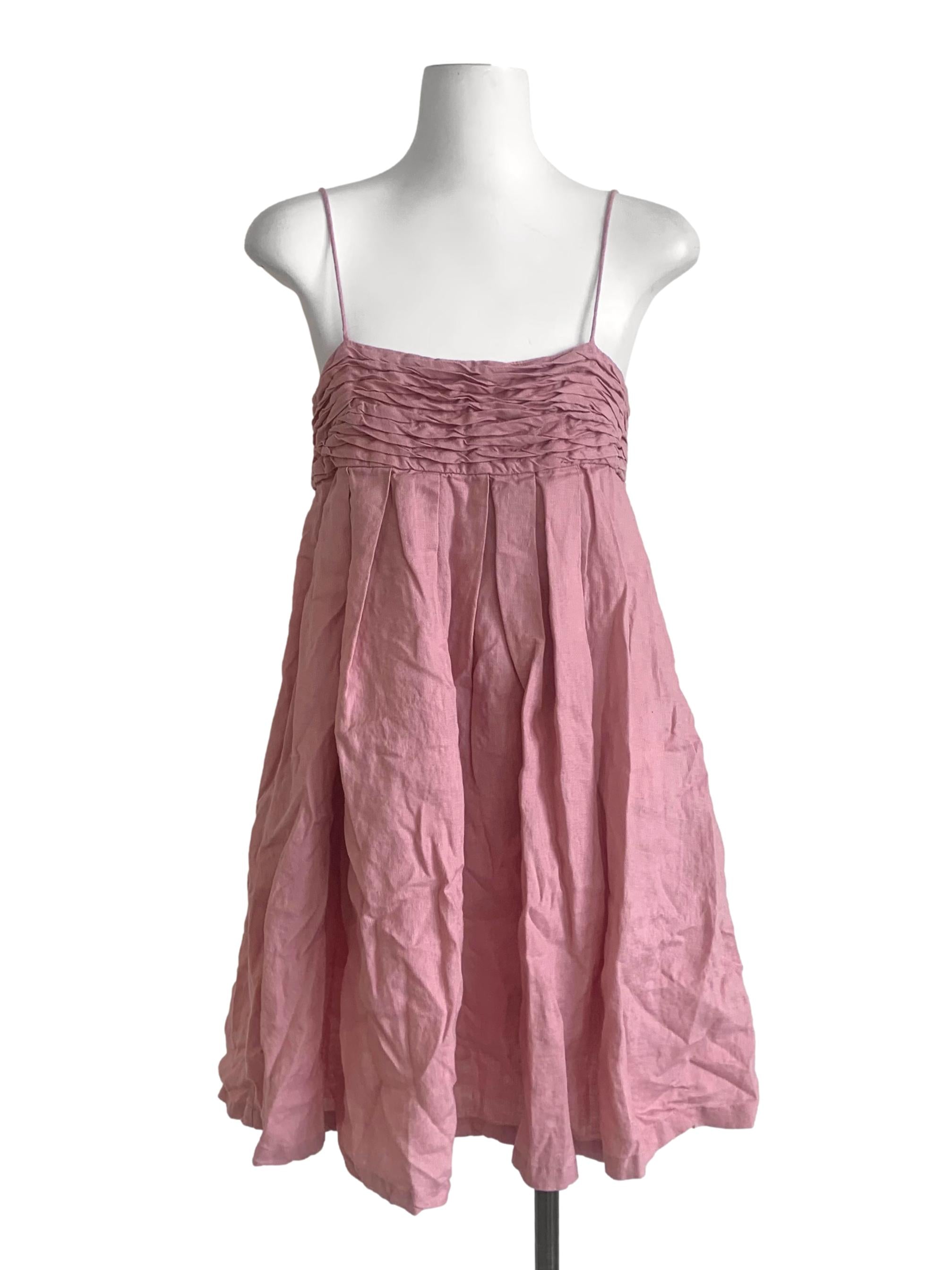 Ruge Pink Babydoll Dress TEM