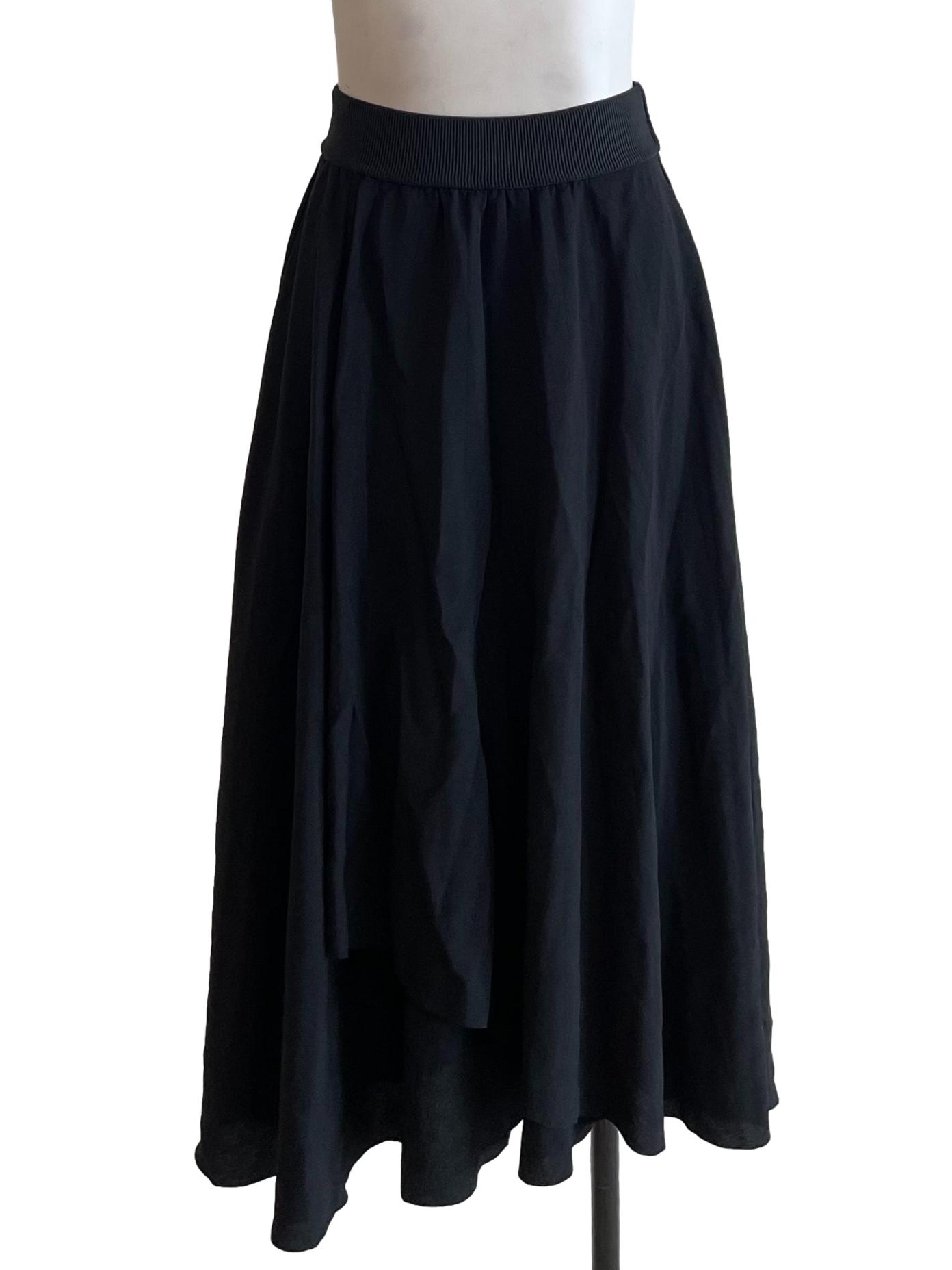 Black Full Circle Skirt