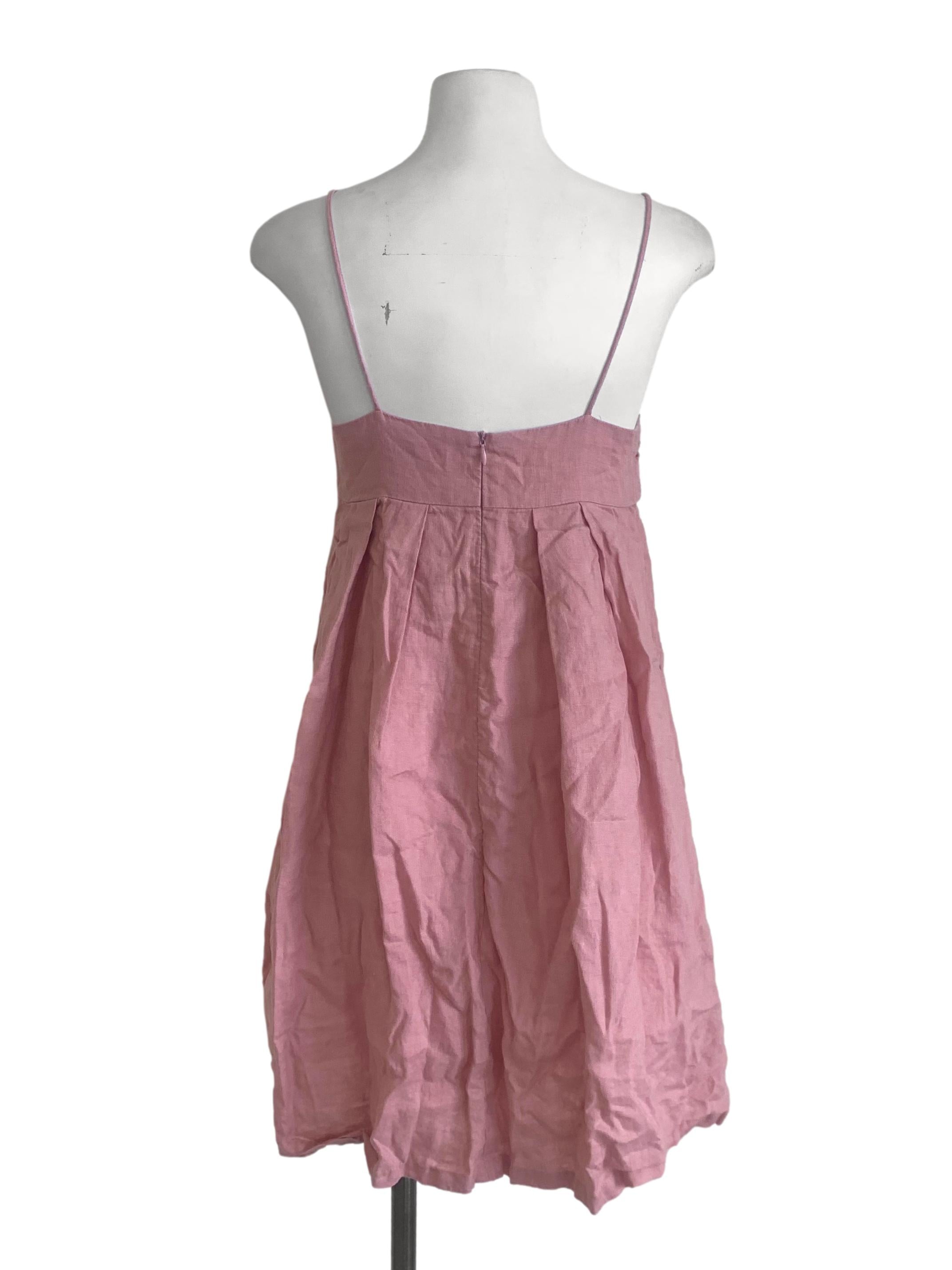 Ruge Pink Babydoll Dress TEM