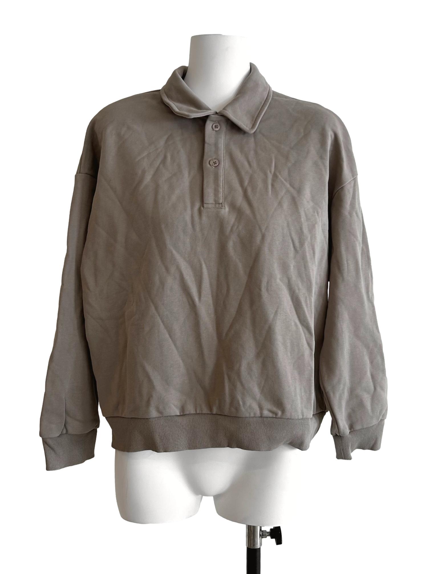 Khaki Long Sleeves Top