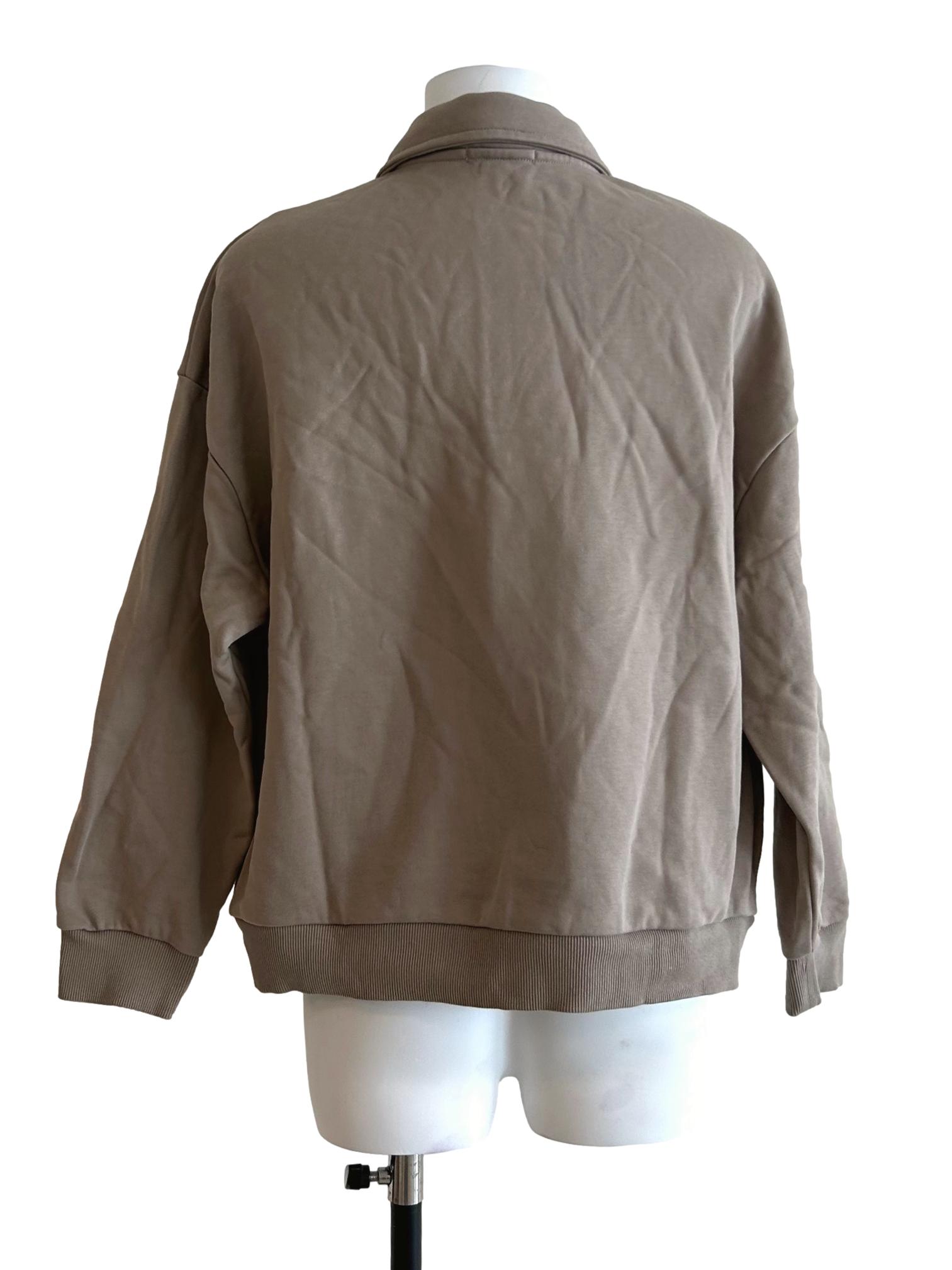 Khaki Long Sleeves Top