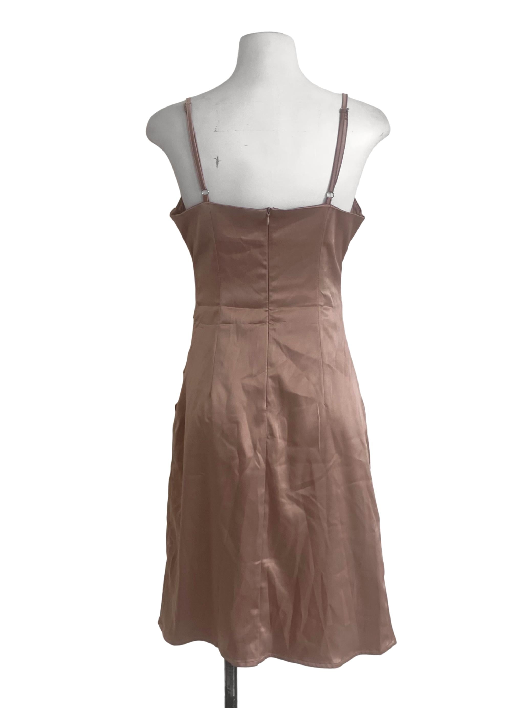 Tortilla Brown Slip Dress