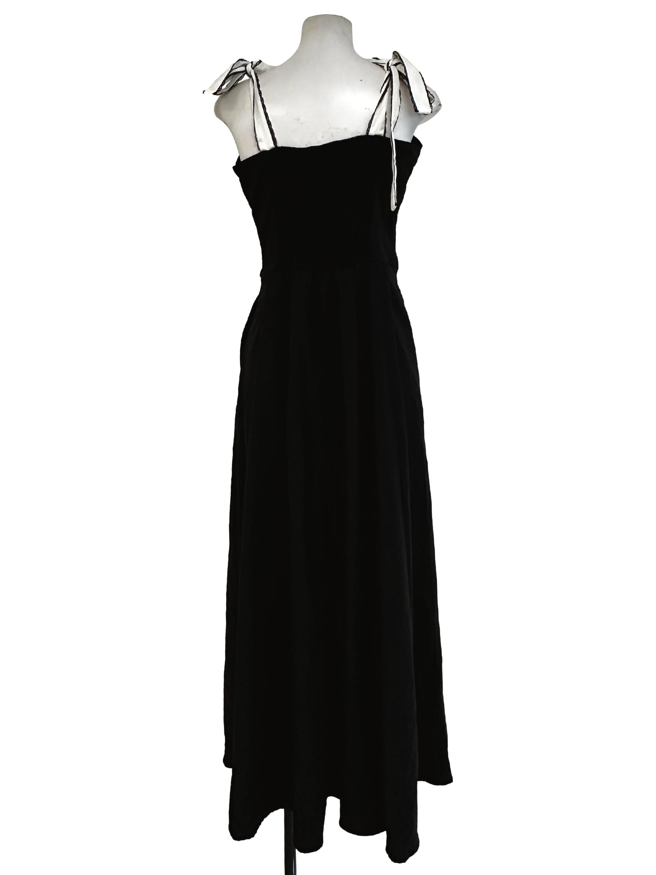 Black Non Padded Sleeveless Maxi Dress