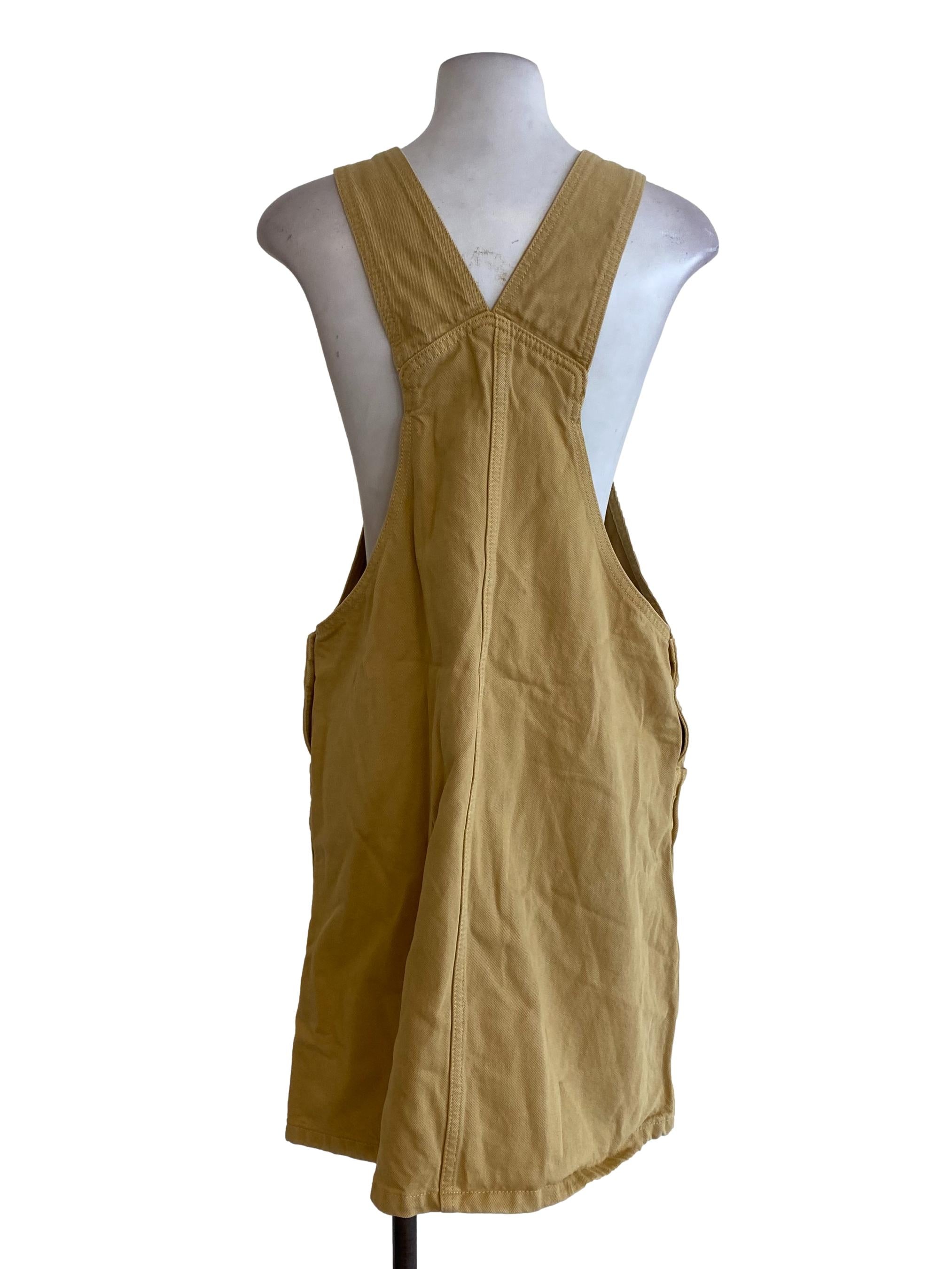 Mustard Denim Jumpers Dress