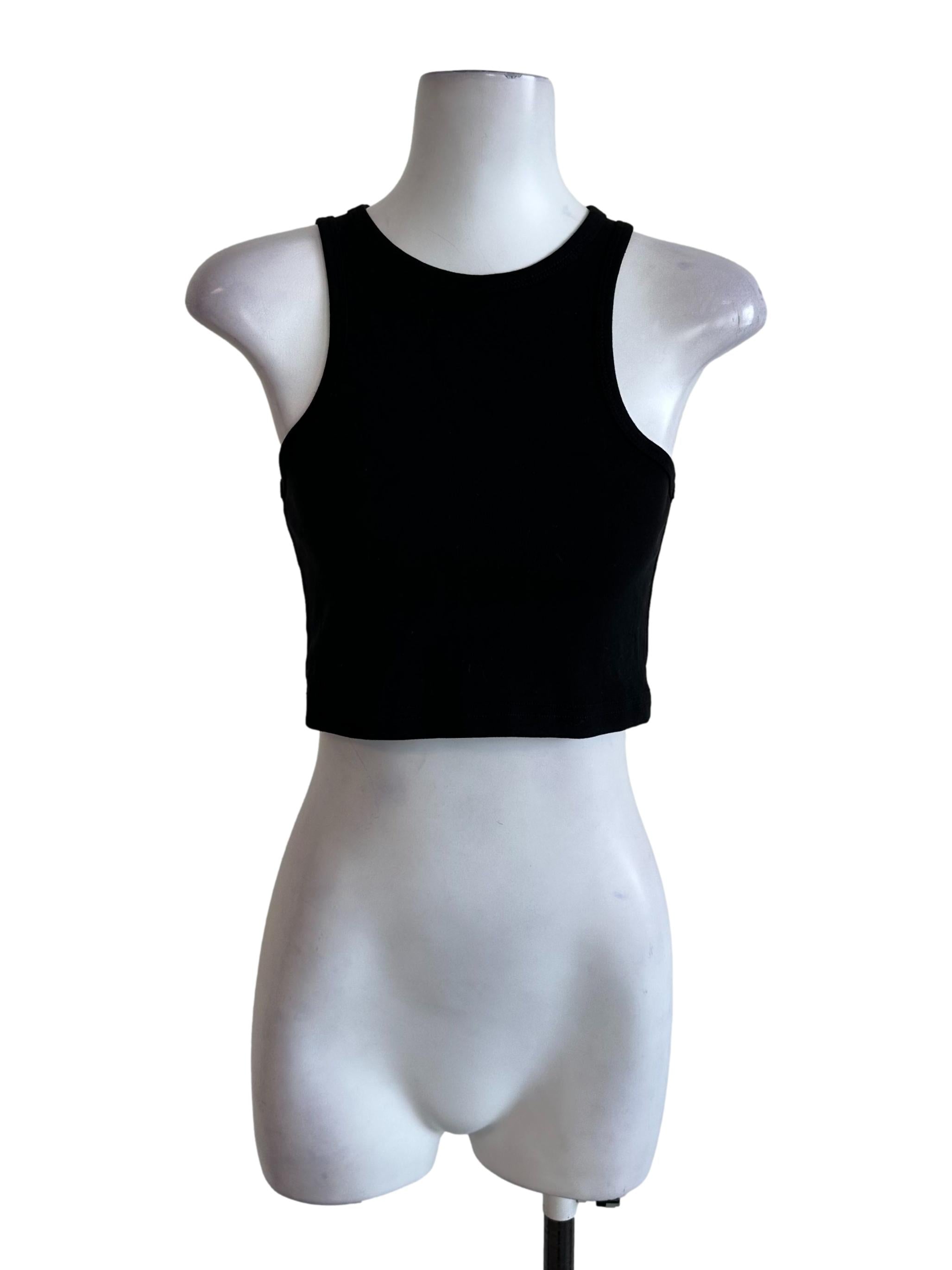 Rich Black Casual Tank Top