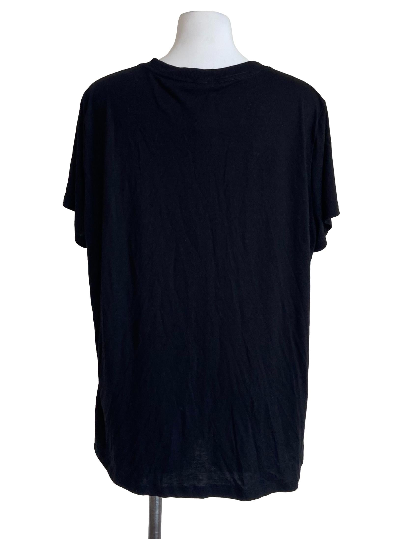 Black Logo Regular Tee