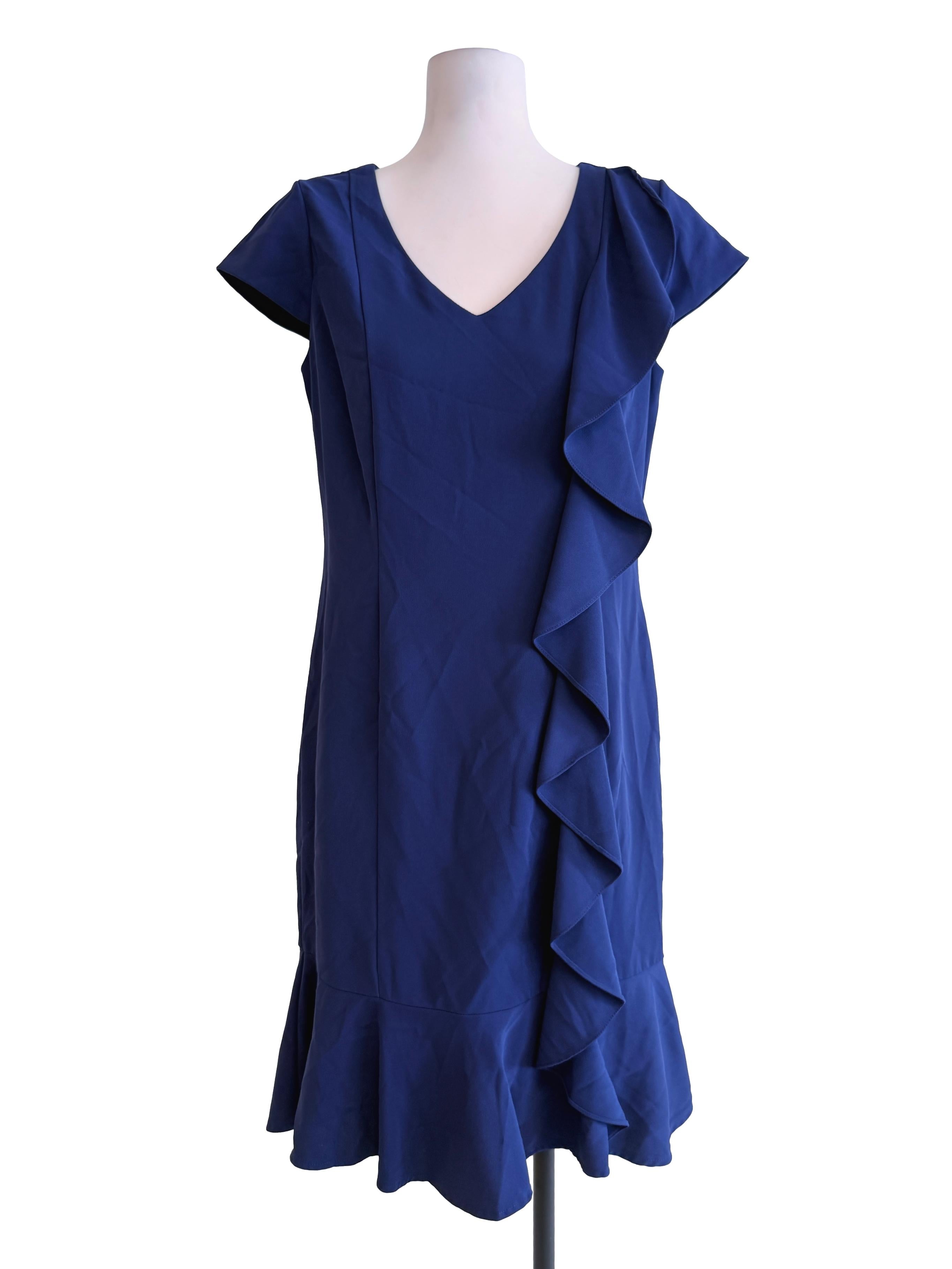 Plain Blue Princess Cut Dress