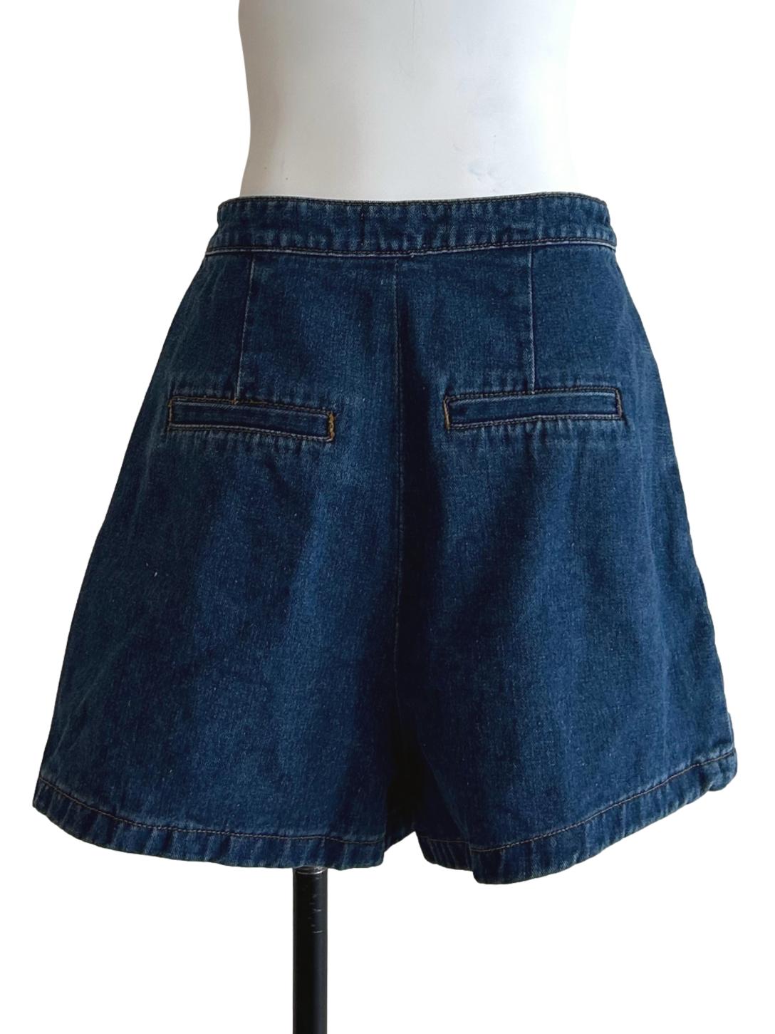 Deep Blue Denim Skorts TCL