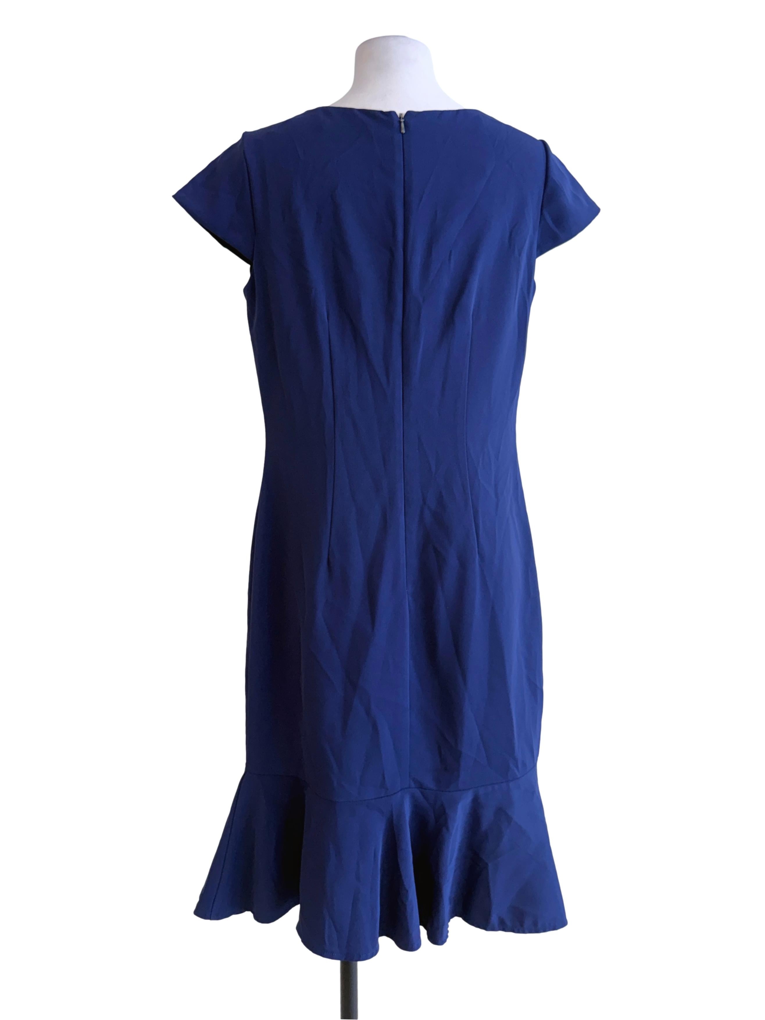 Plain Blue Princess Cut Dress
