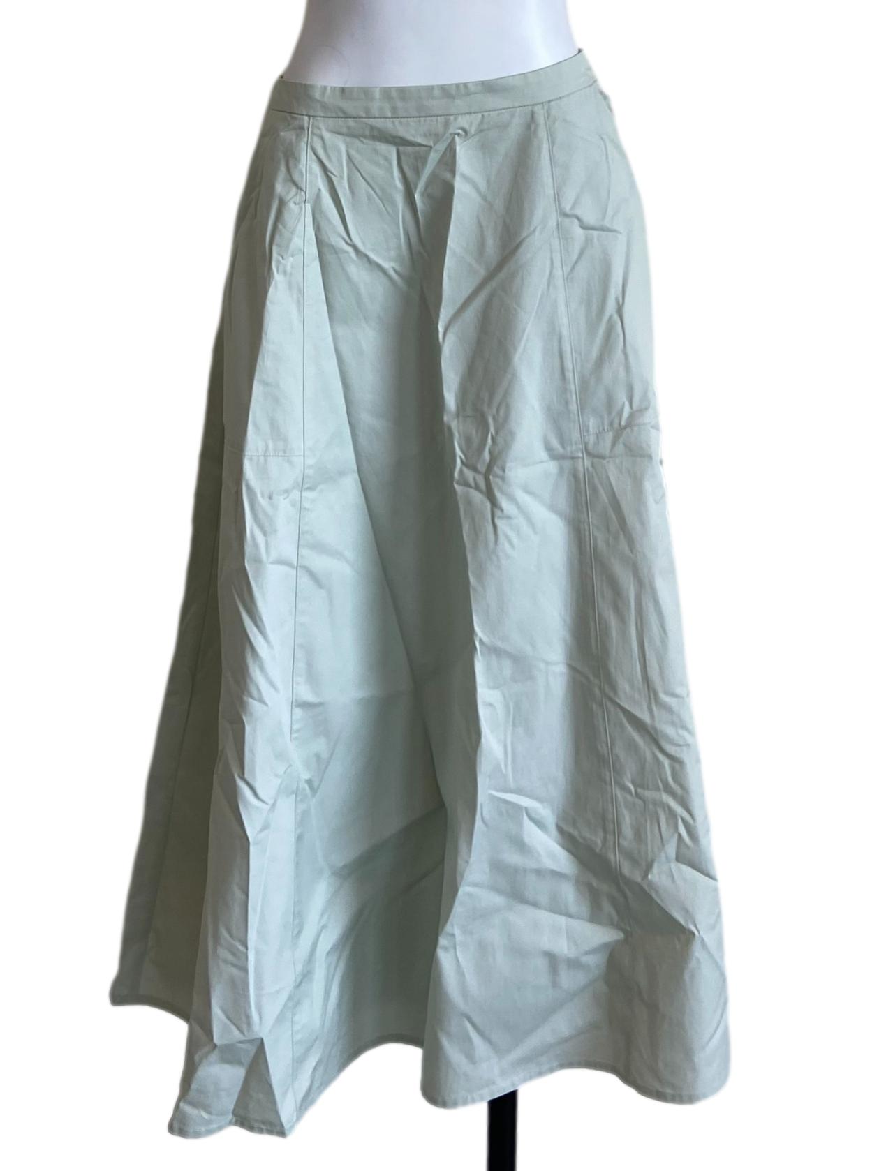 Cotton A-line Midi Skirt OSN