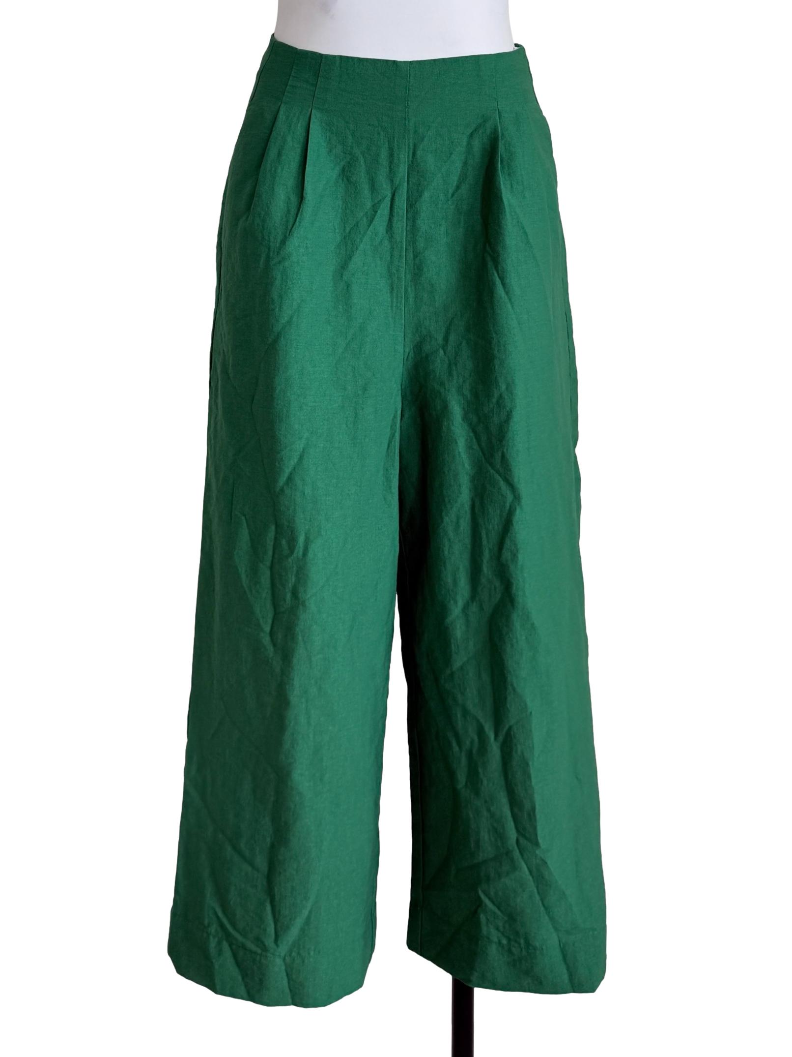 Parakeet Greeen Wide Leg Pants