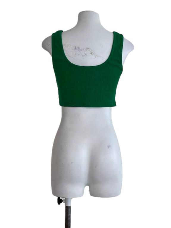 Supergurl Emerald Sharskin Crop Top | REFASH