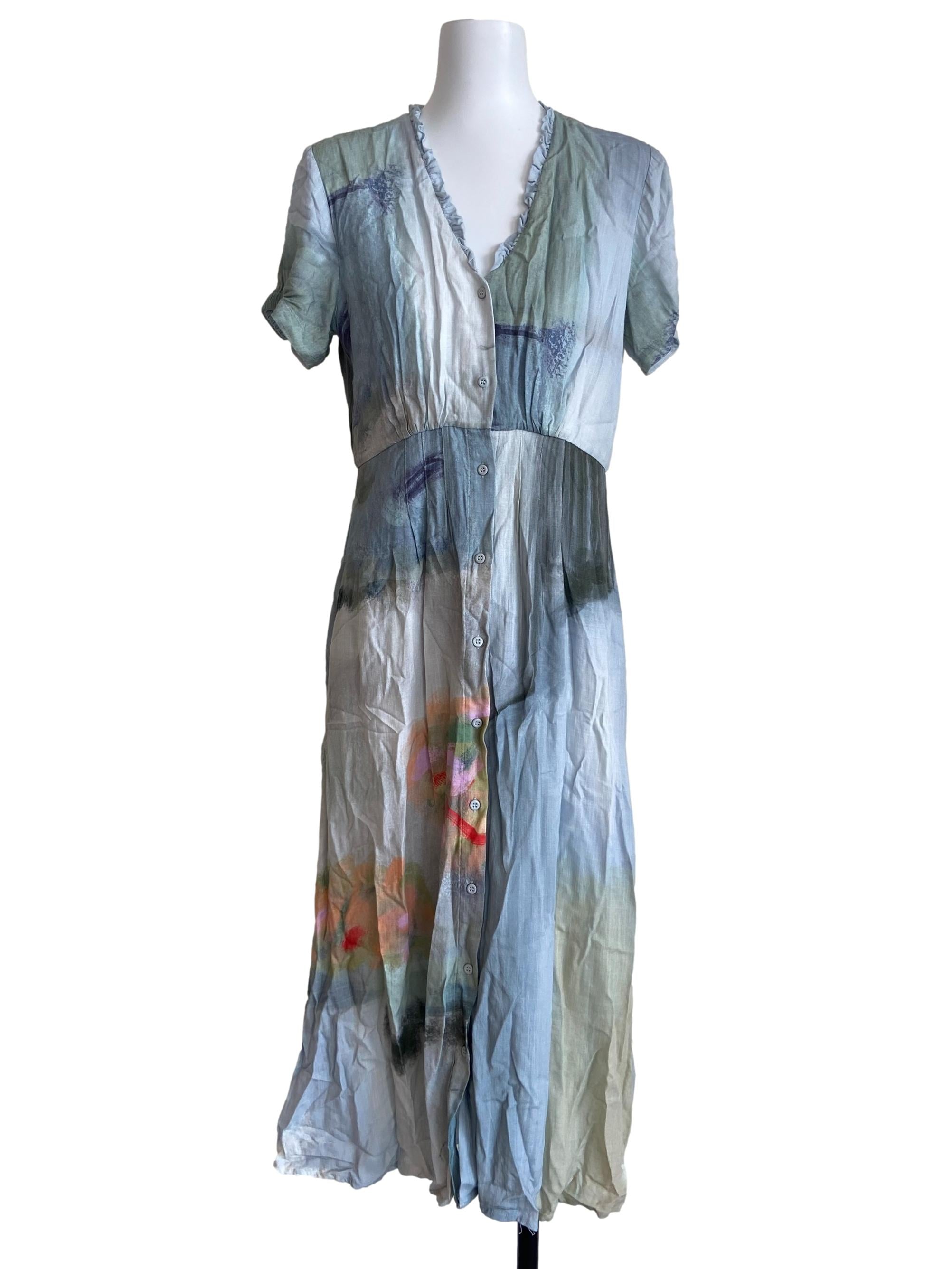 Soleil Ruffle Collar Midi Dress OSN