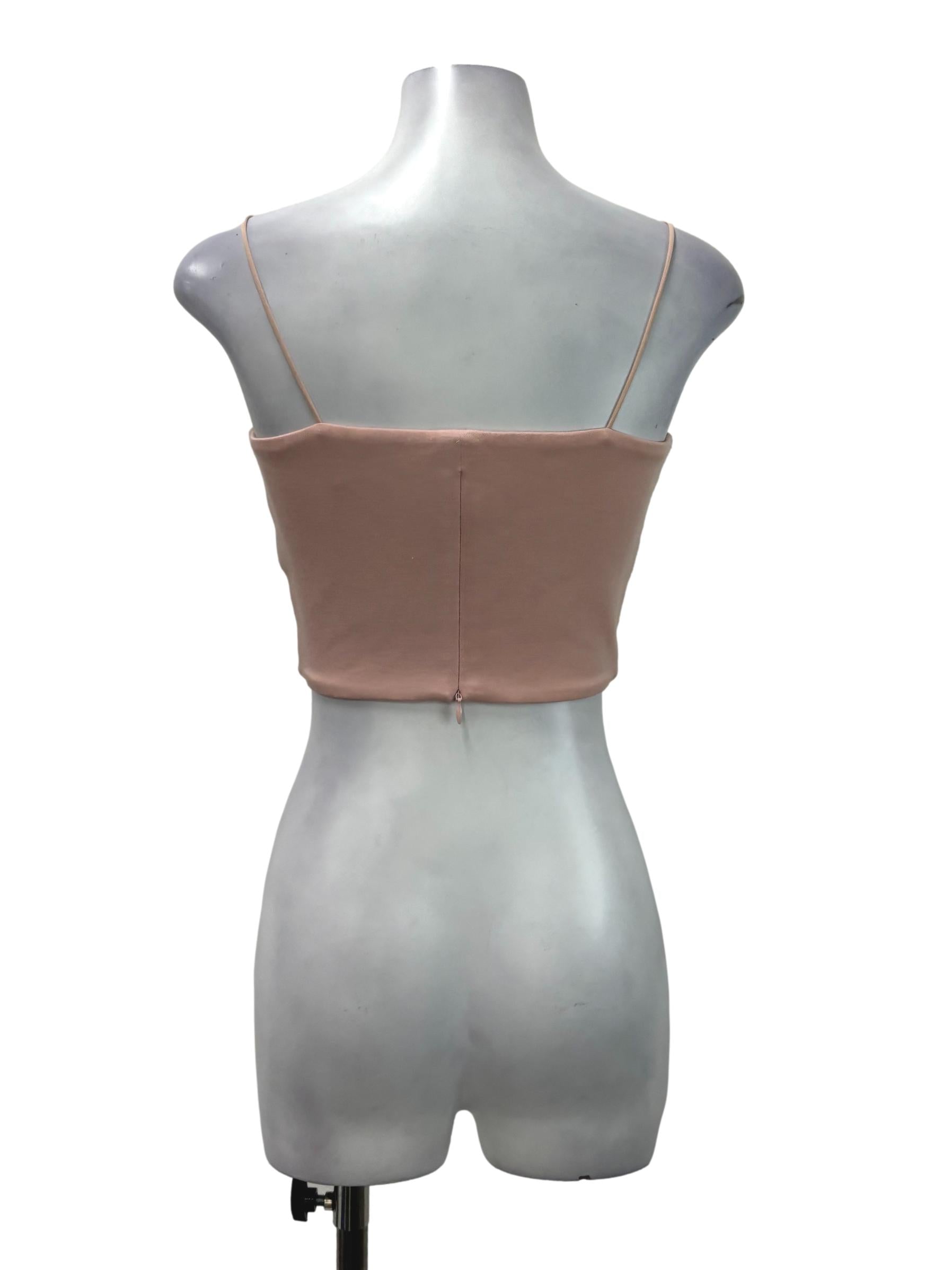 Baby Pink Across Neck Sapg Strap Cami