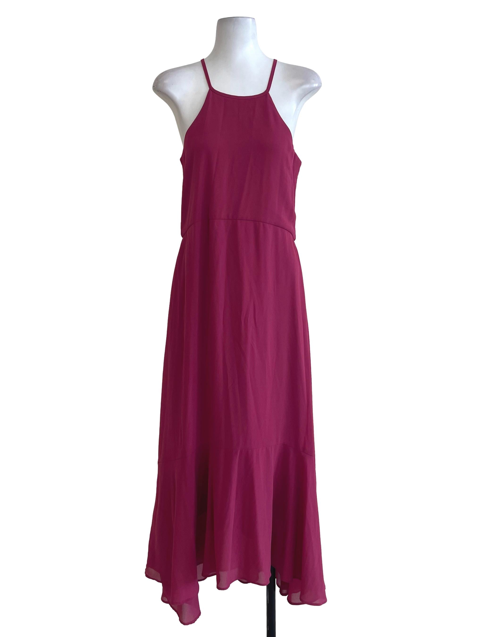 Magenta Pink Drop Waist Dress TCL