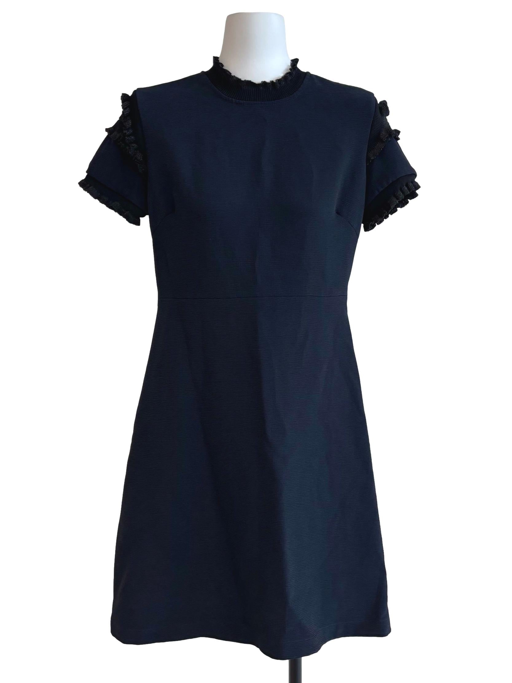 Peacock Blue A-Line Dress