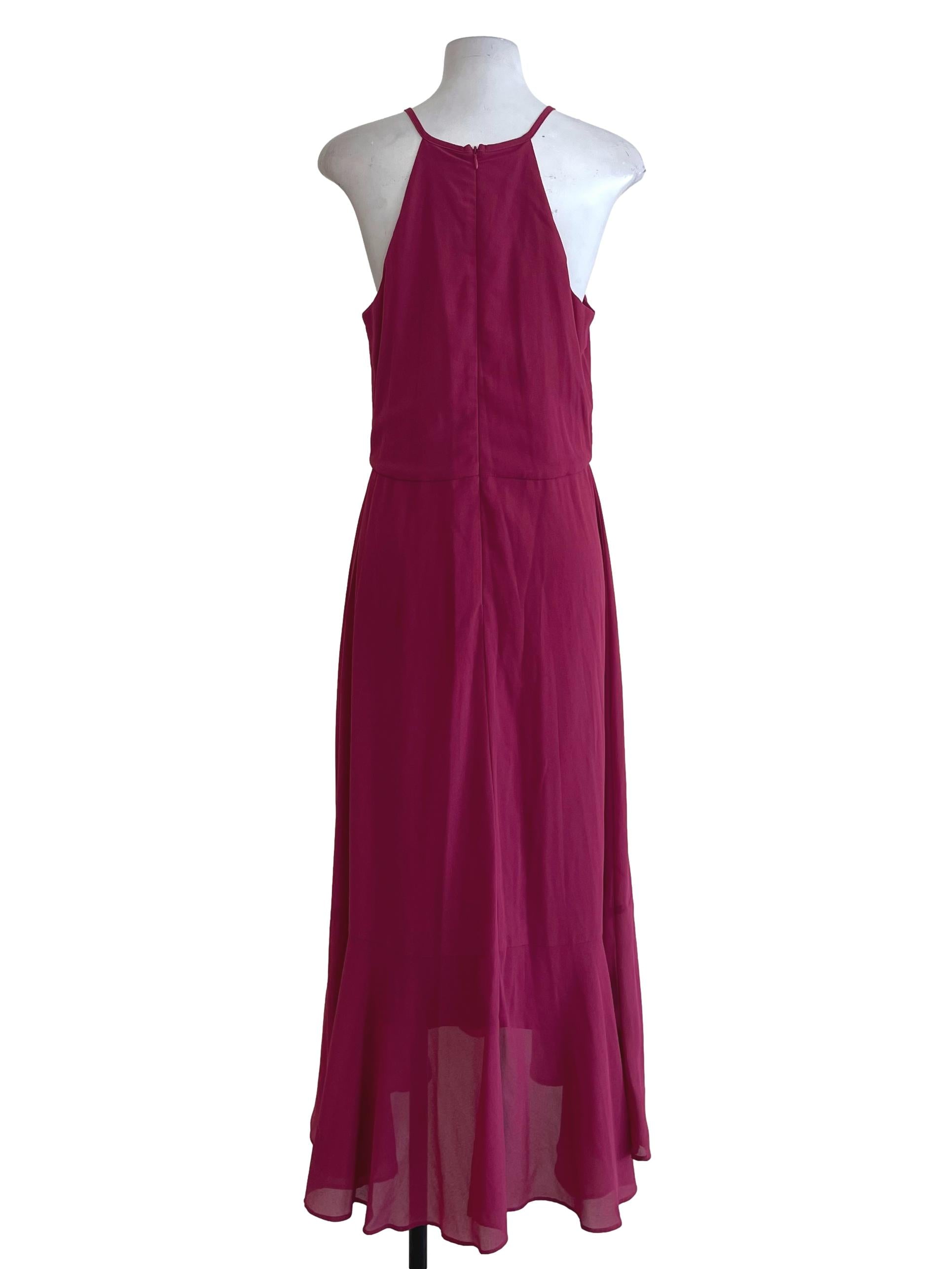 Magenta Pink Drop Waist Dress TCL