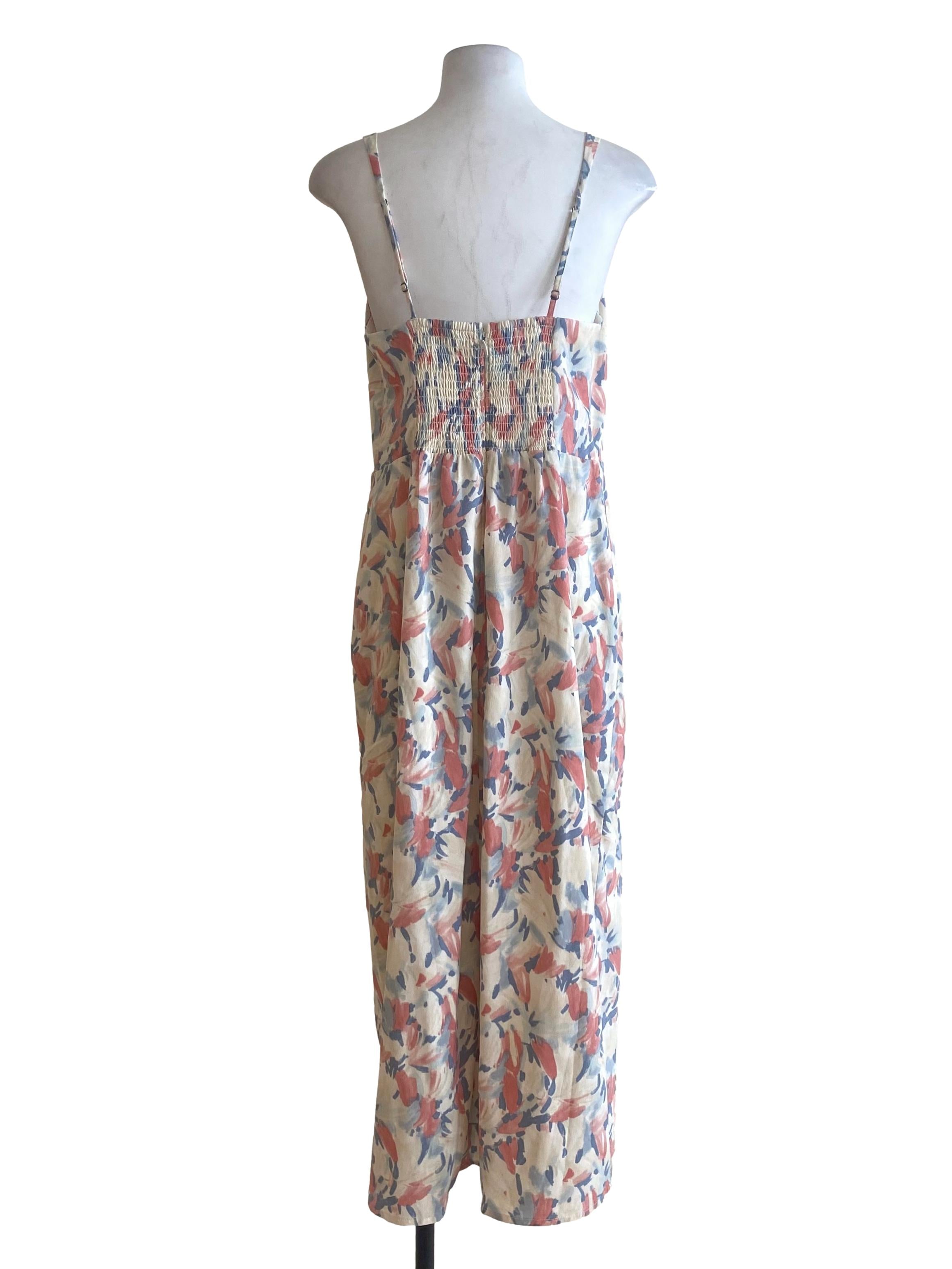 Alabaster White Multicolor Pattern Dress