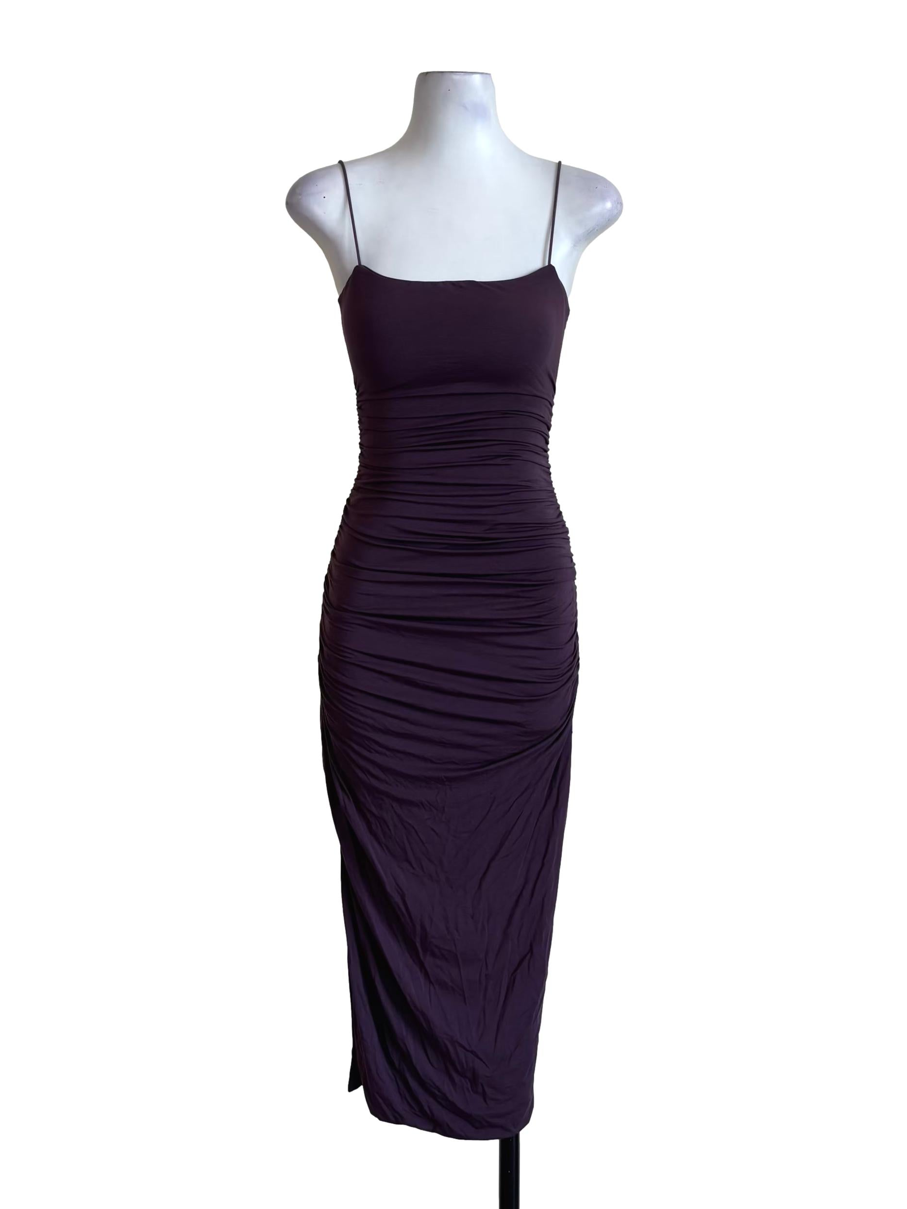 Violet Indigo Scrunched Bodycon Dress