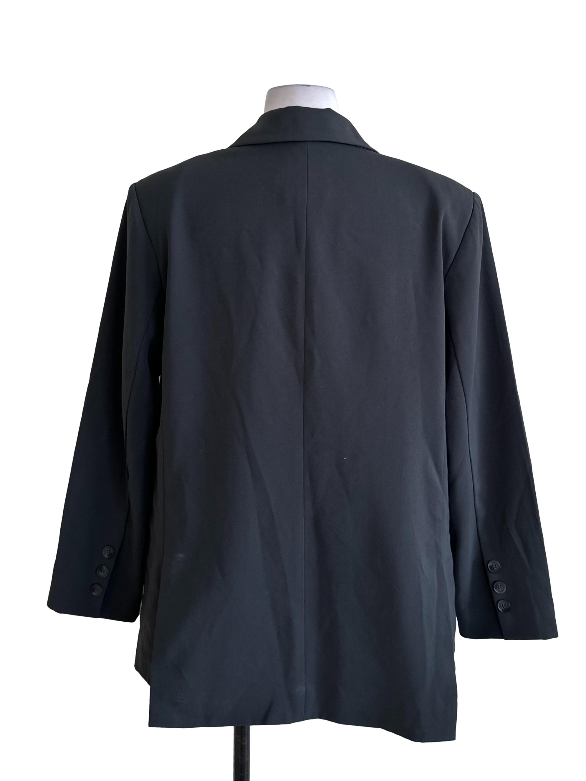 Dark Cloud Grey Collar Blazer
