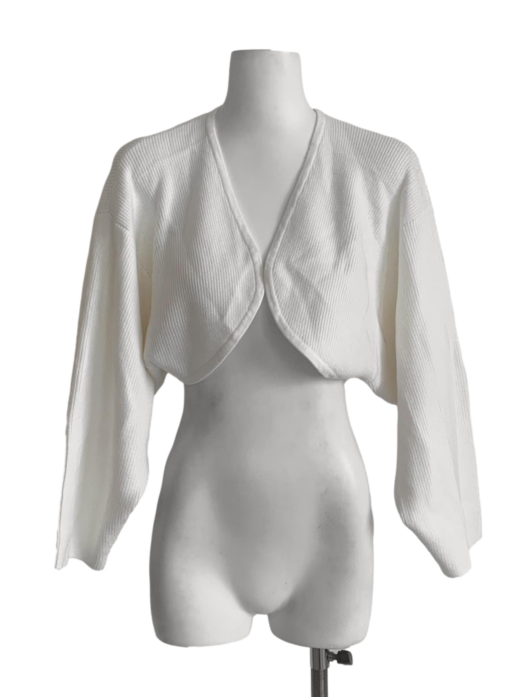 Cotton White Cardigan