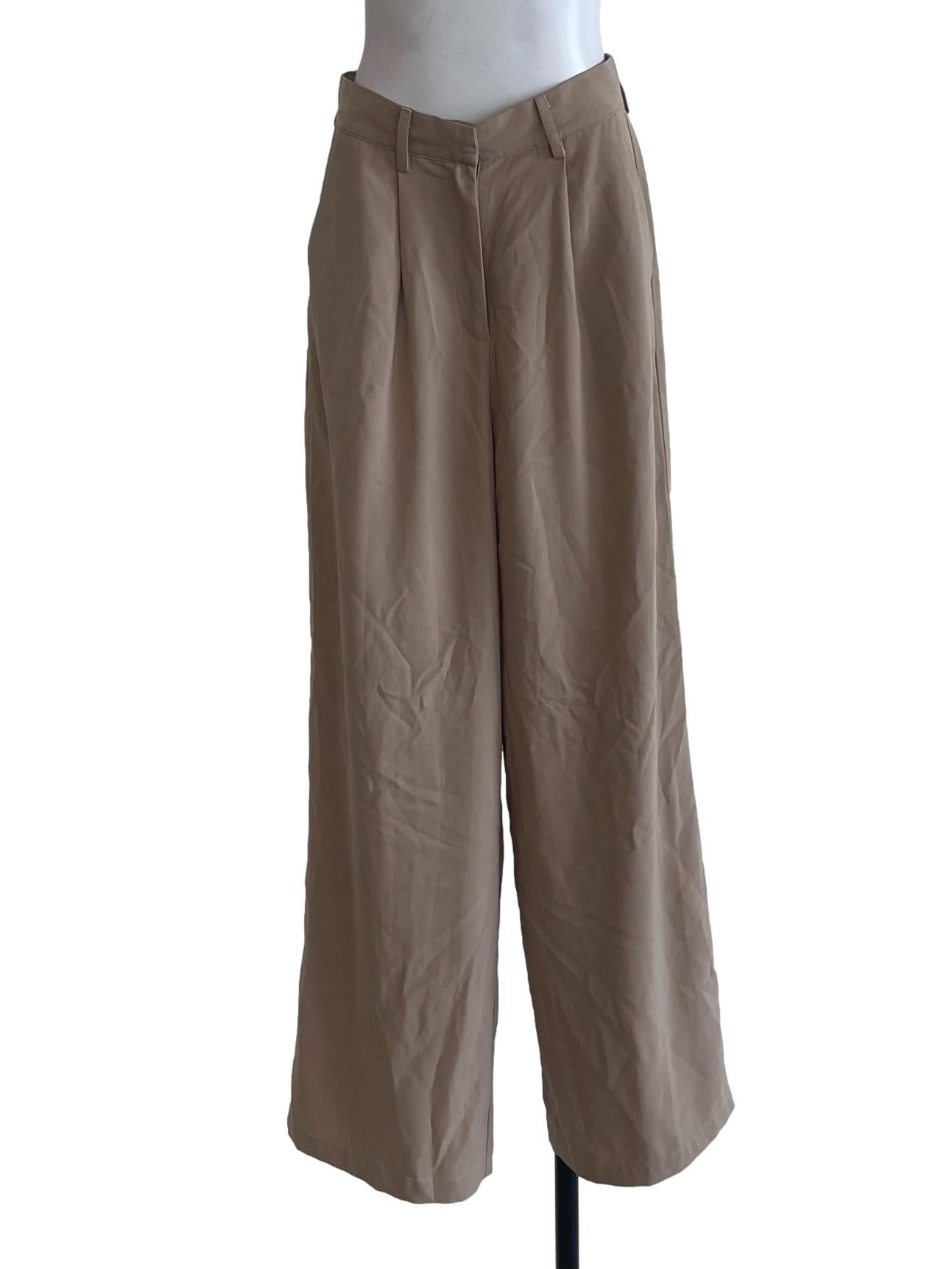 Light Brown Straight Cut Pants