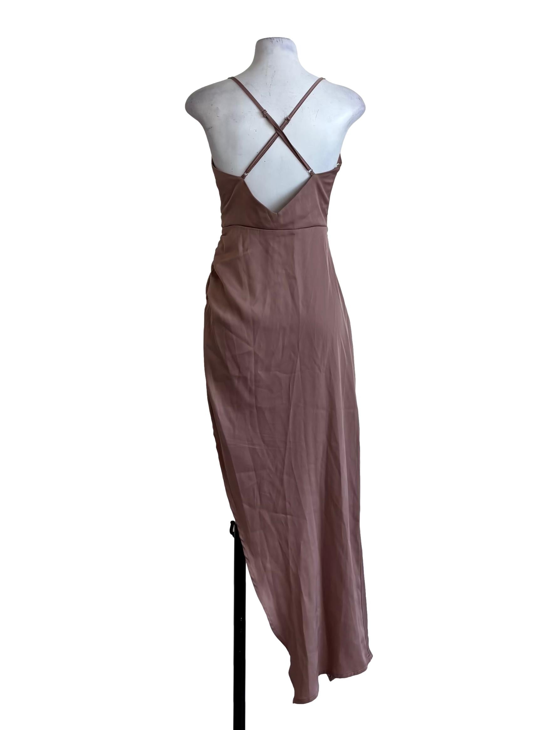 Charm Pink Asymmetrical Sweetheart Dress