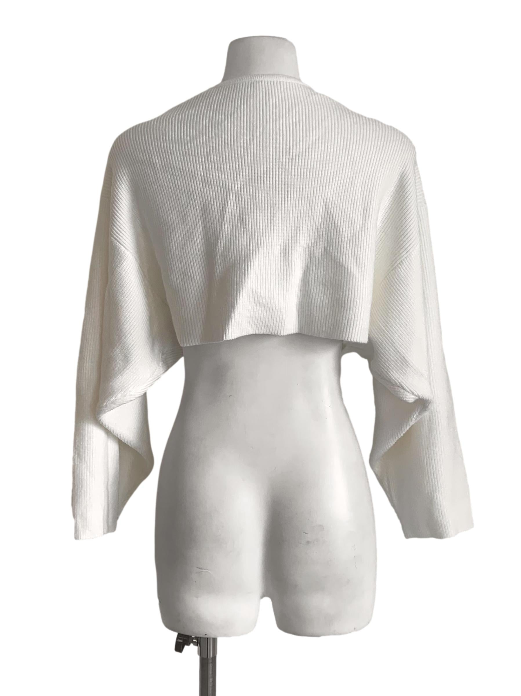 Cotton White Cardigan
