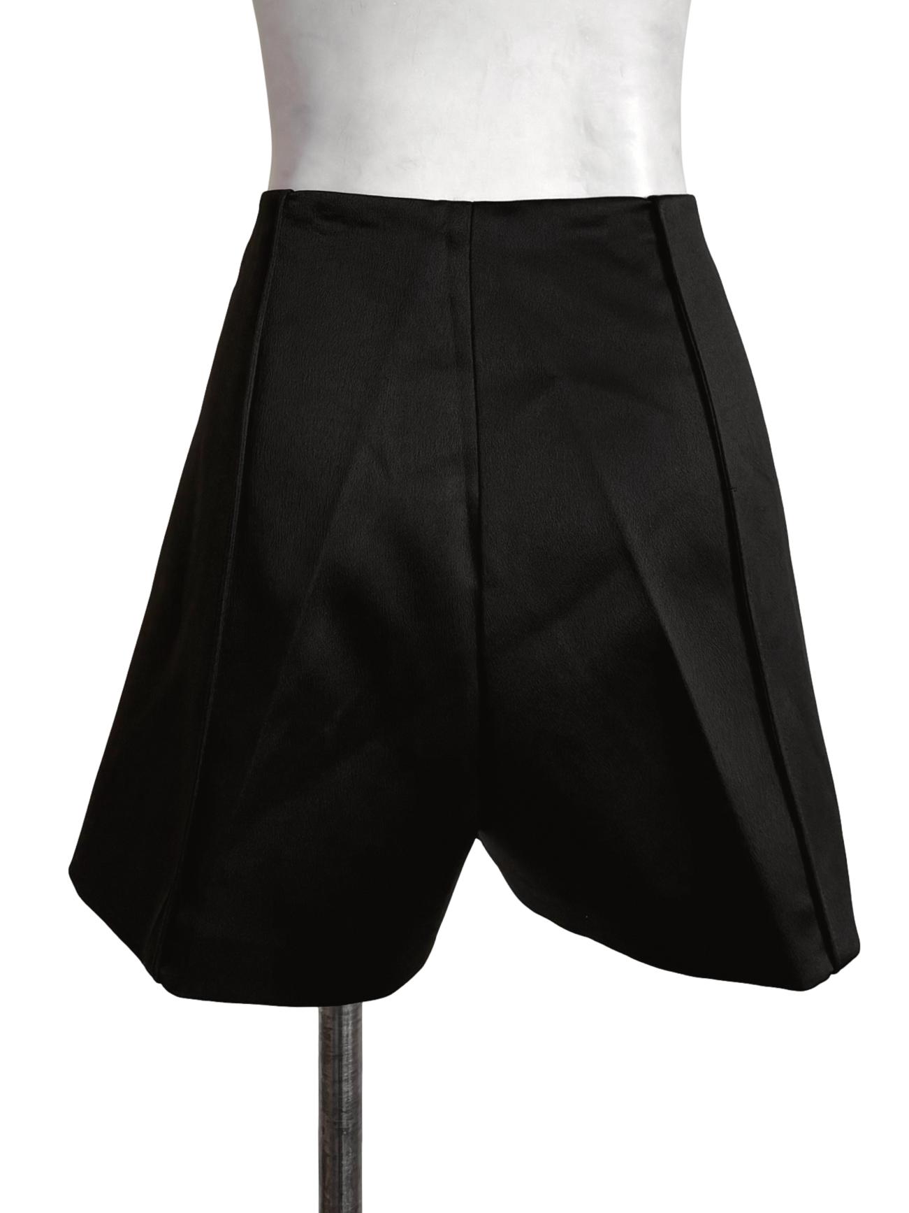 Black Satin Shorts LB