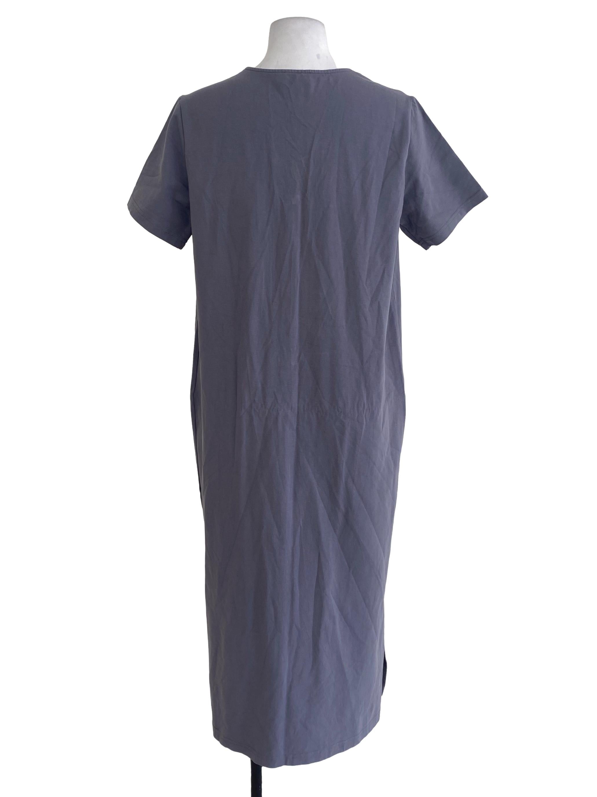 The Closet Lover Grey V Neck Tee Dress | REFASH