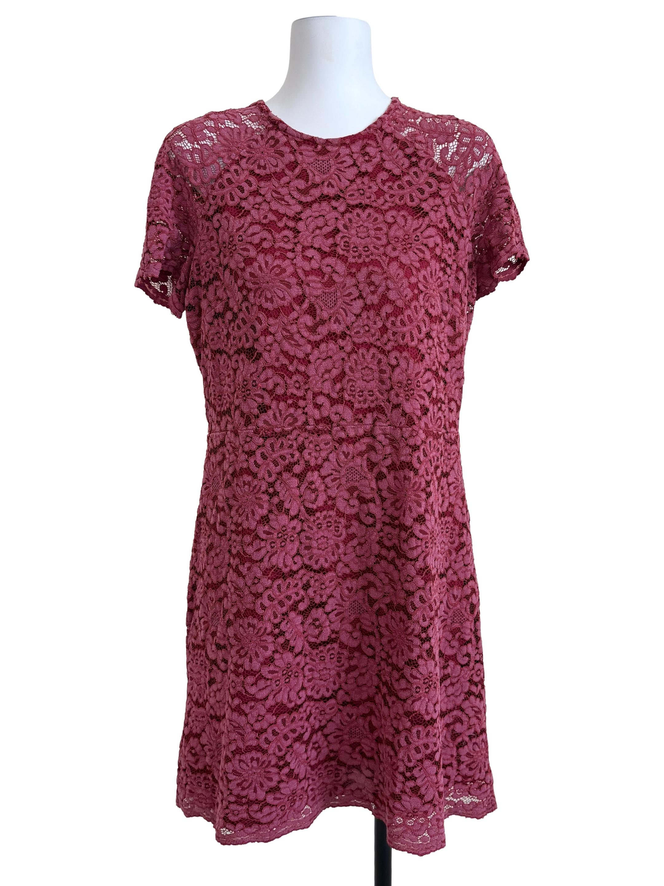 Rose Red Lace Dress