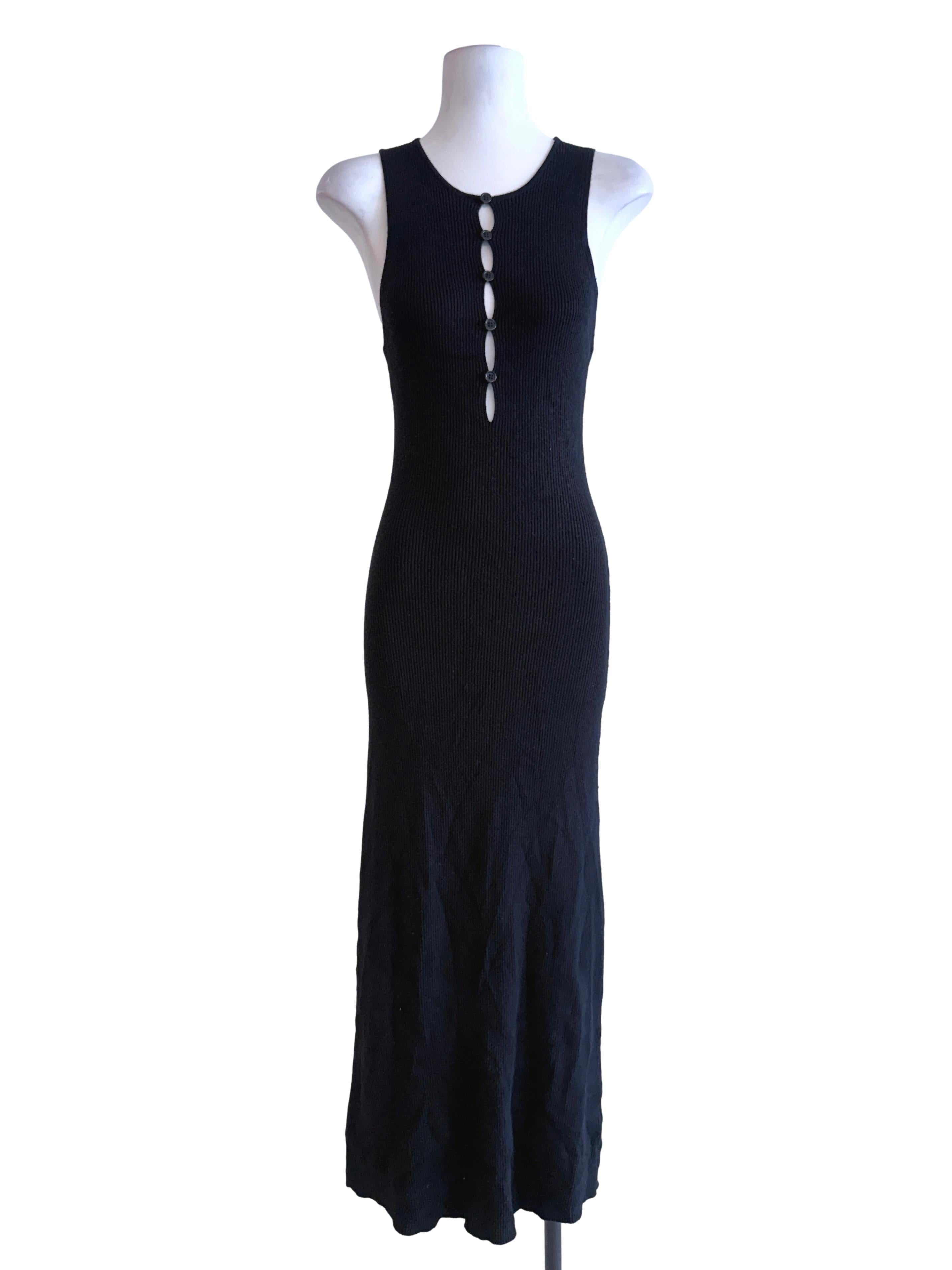 Black Stretchable Long Dress