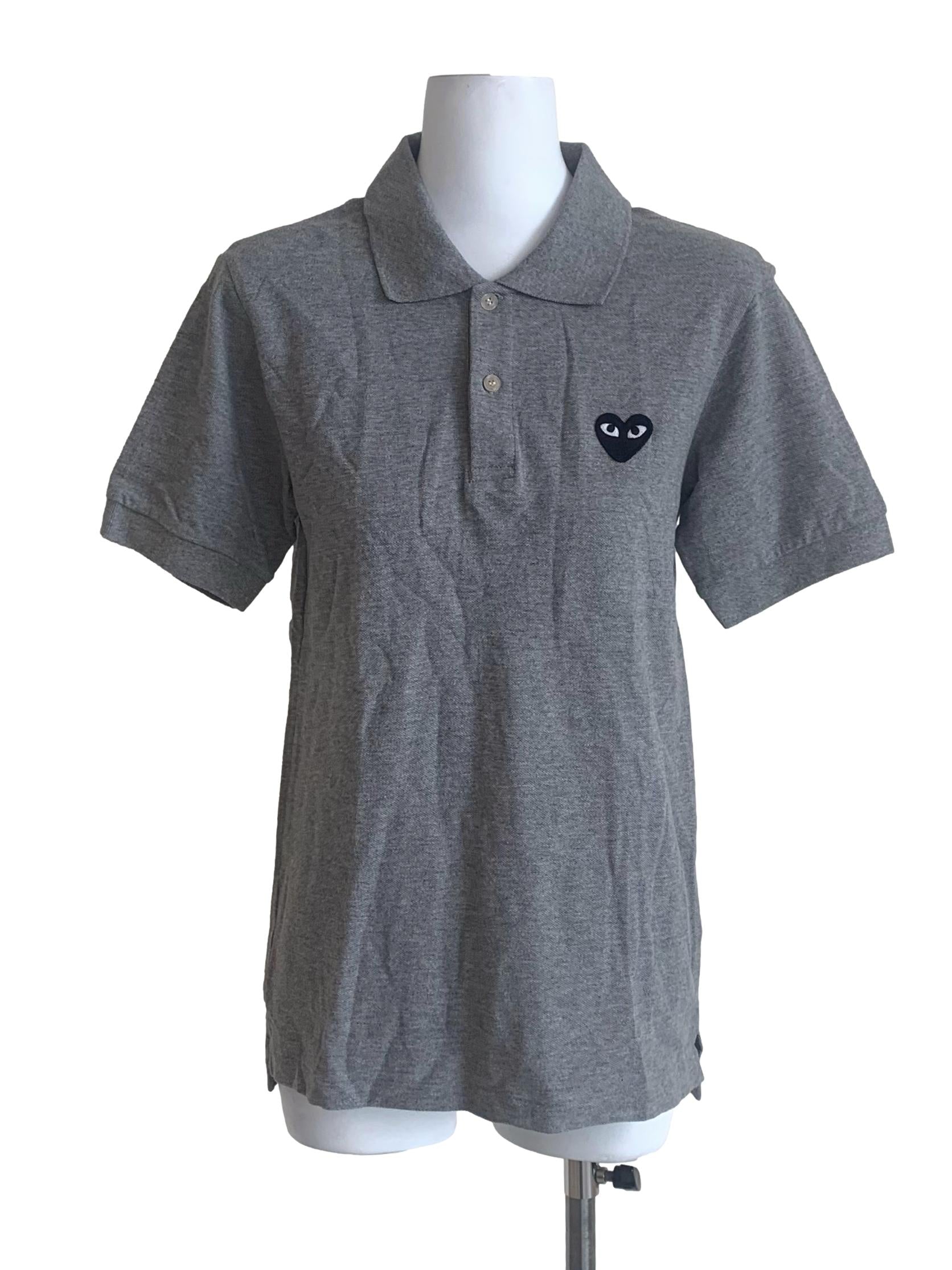 Ash Grey Collared Top