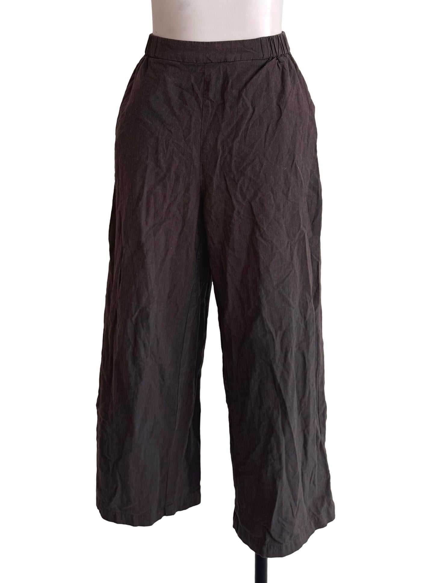 Dark Brown Relaxed Pants