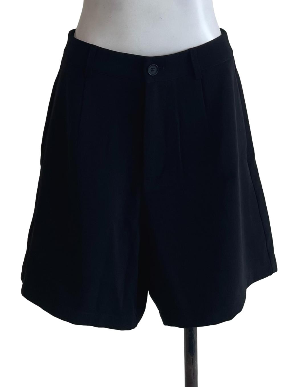 Black Flowy Shorts