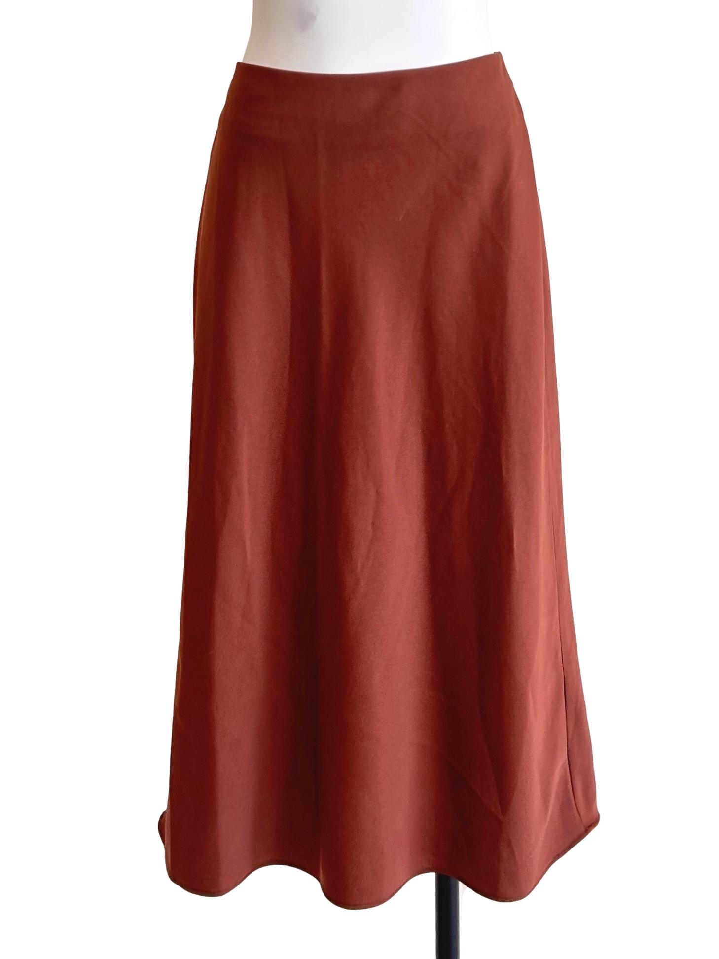 Cinnamon Brown Midi Skirt LB